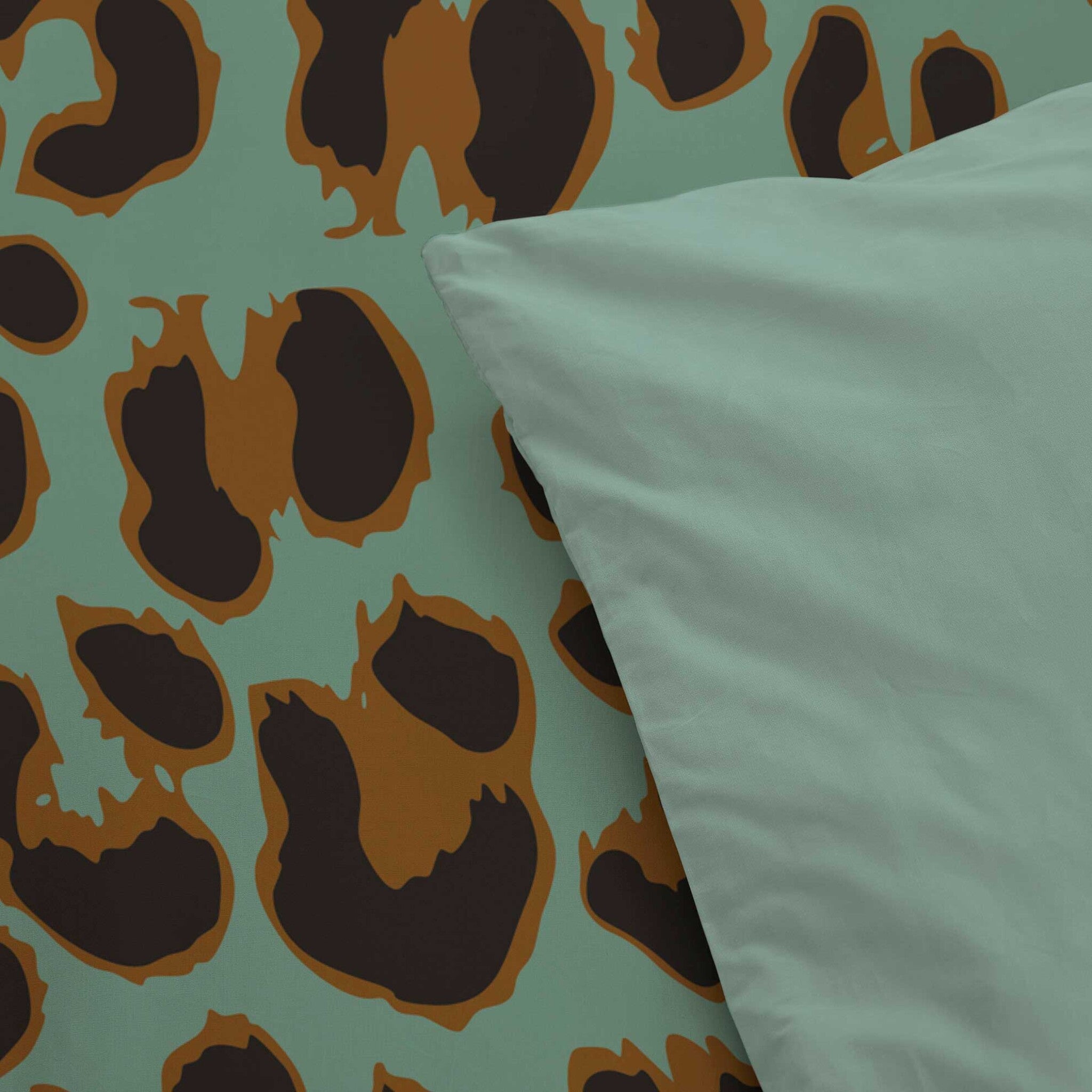 Dekbedovertrek Lazy Leopard Groen