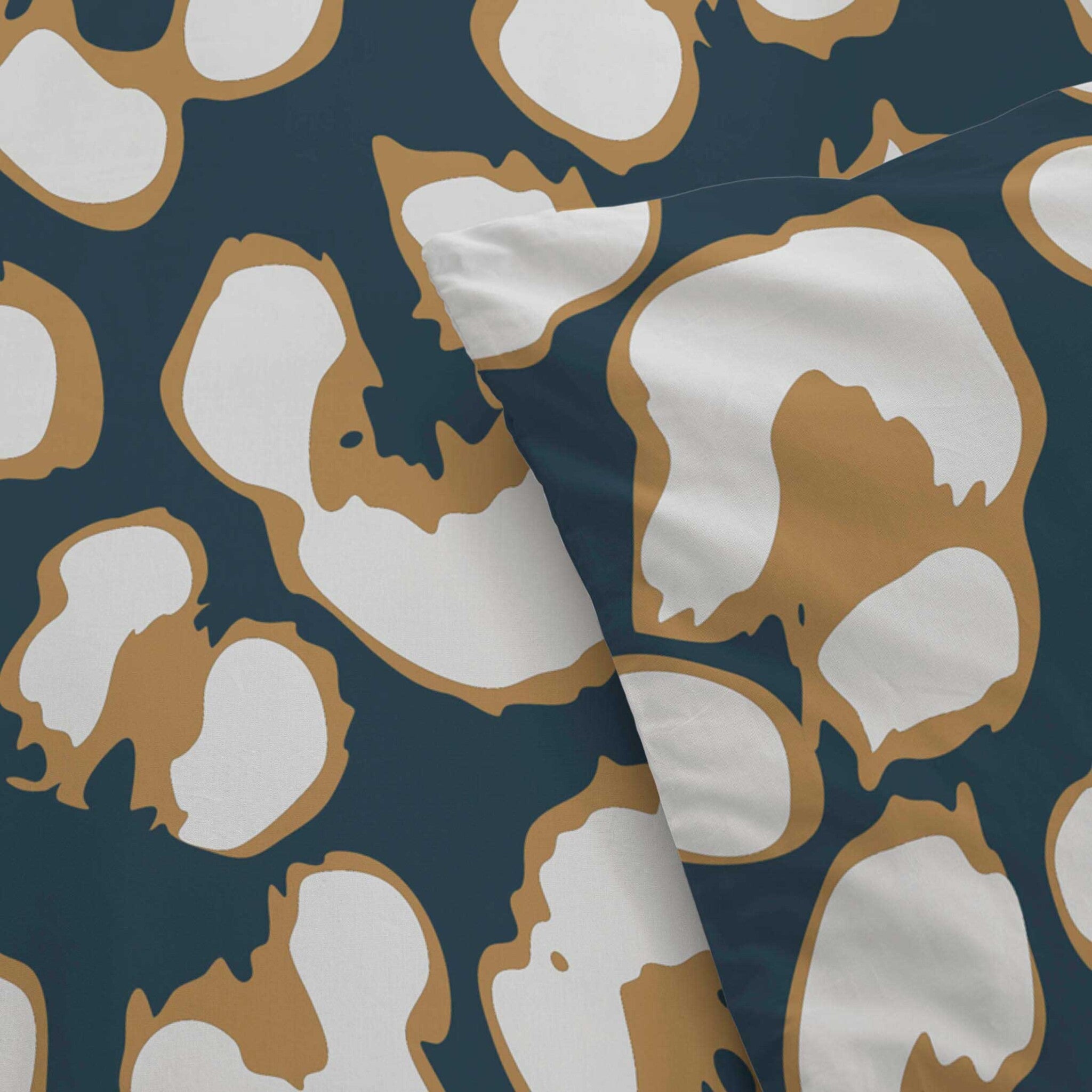 Dekbedovertrek Lazy Leopard Okergeel