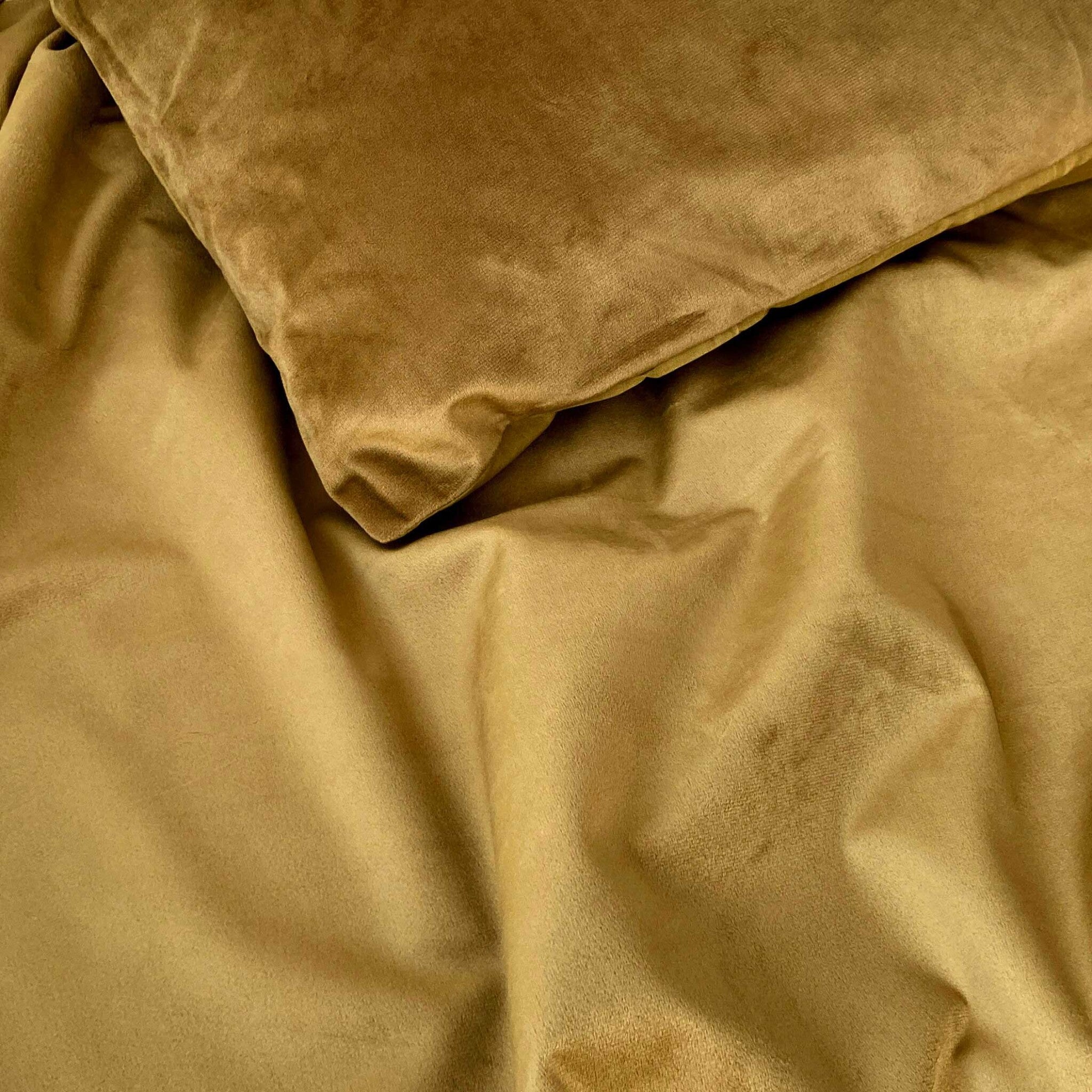 Dekbedovertrek Go Velvet Honing Mosterd