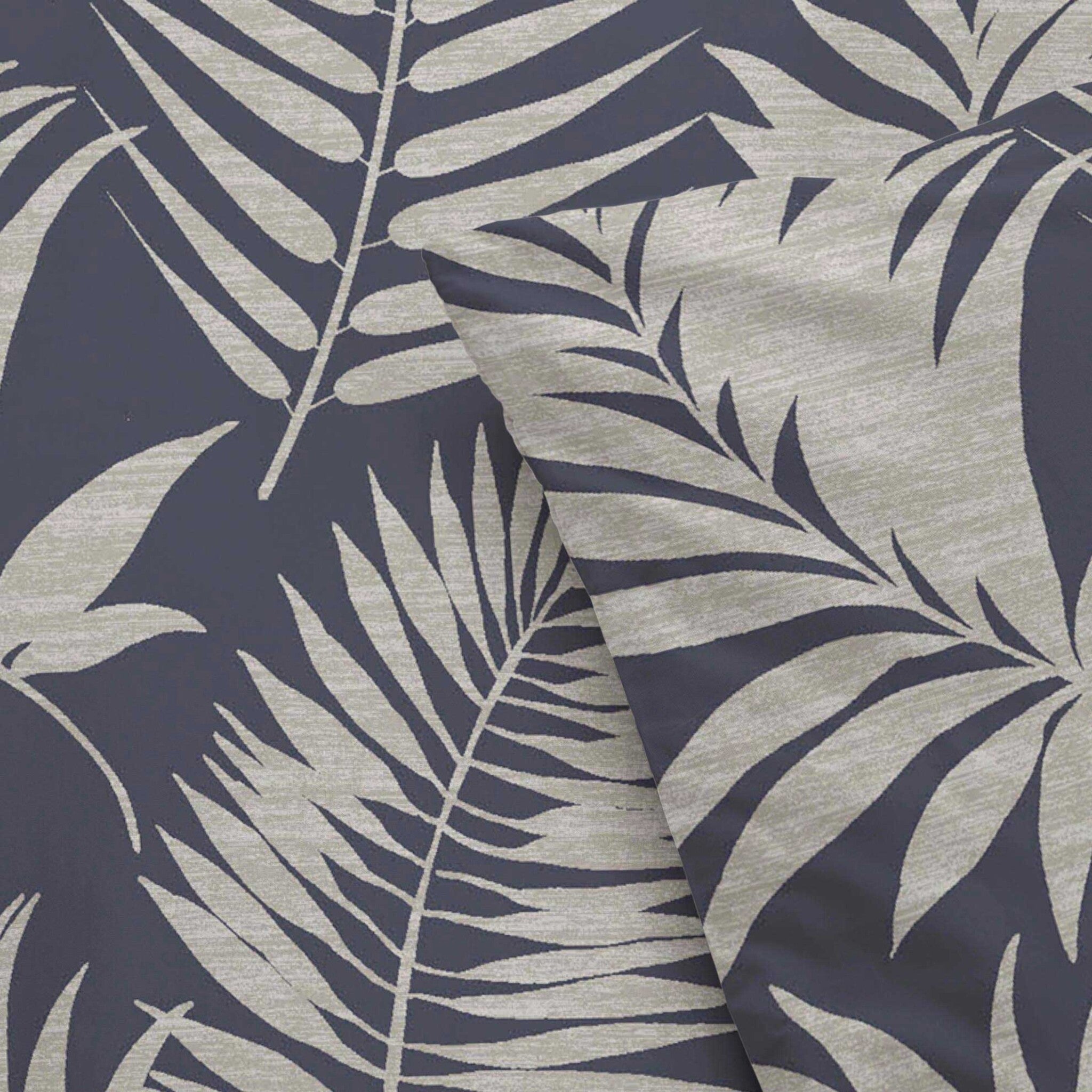 Dekbedovertrek Pretty Palm Grijs / Blauw