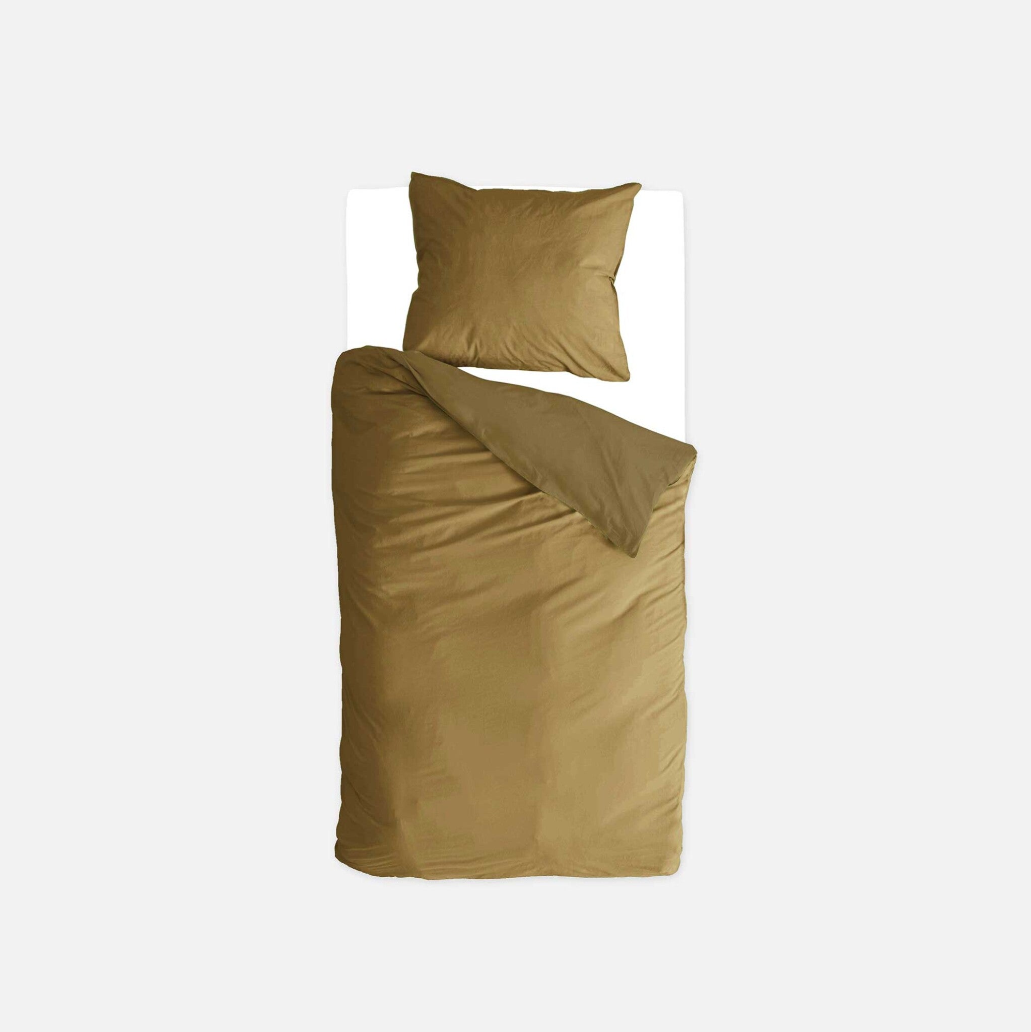 Dekbedovertrek Go Velvet Honing Mosterd