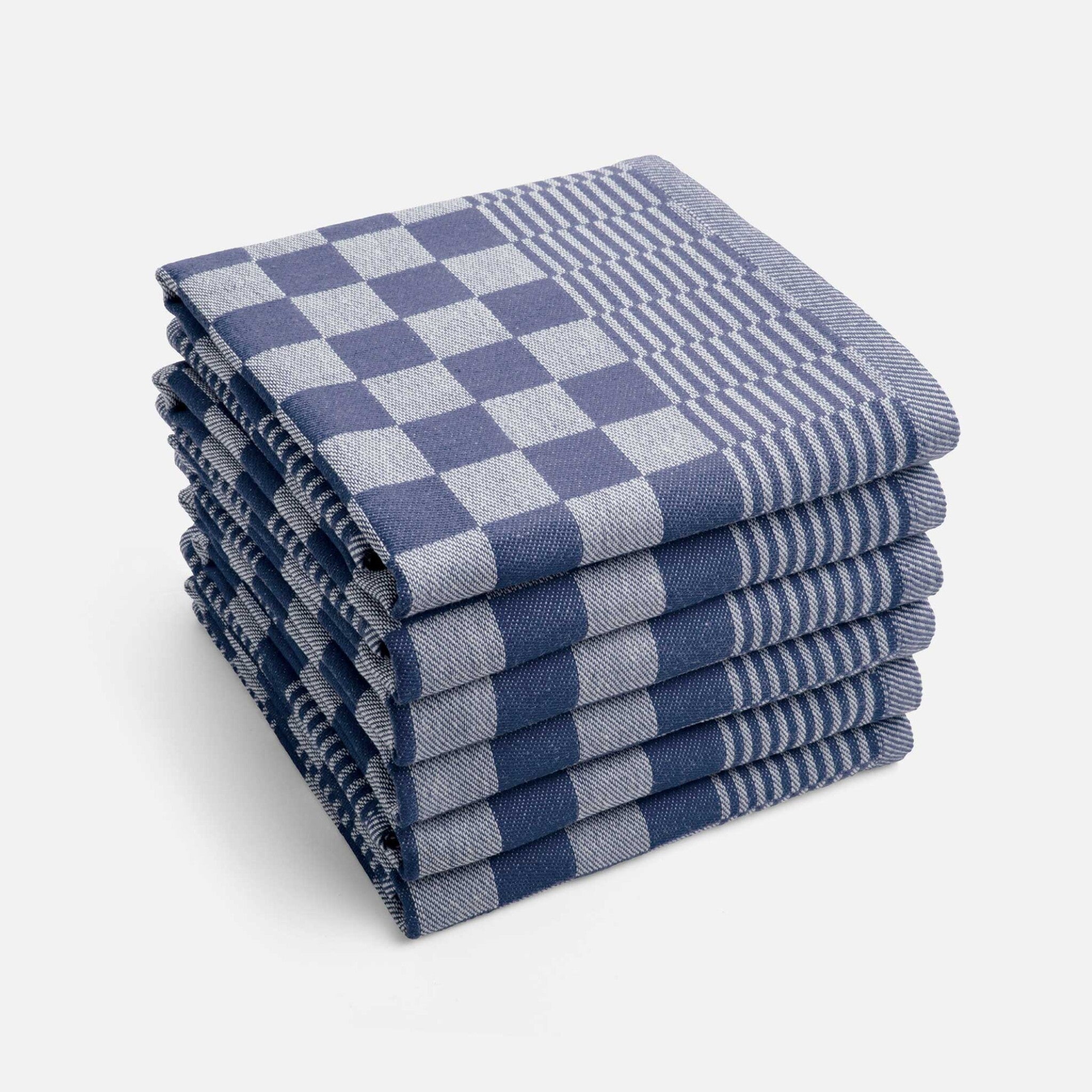 Theedoek Clean & Tidy Blauw 6x 50x70