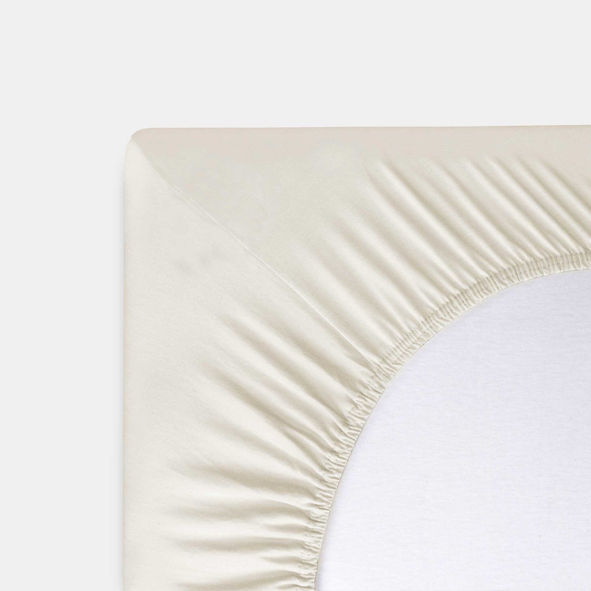 Hoeslaken Bed Basics Jersey Off White