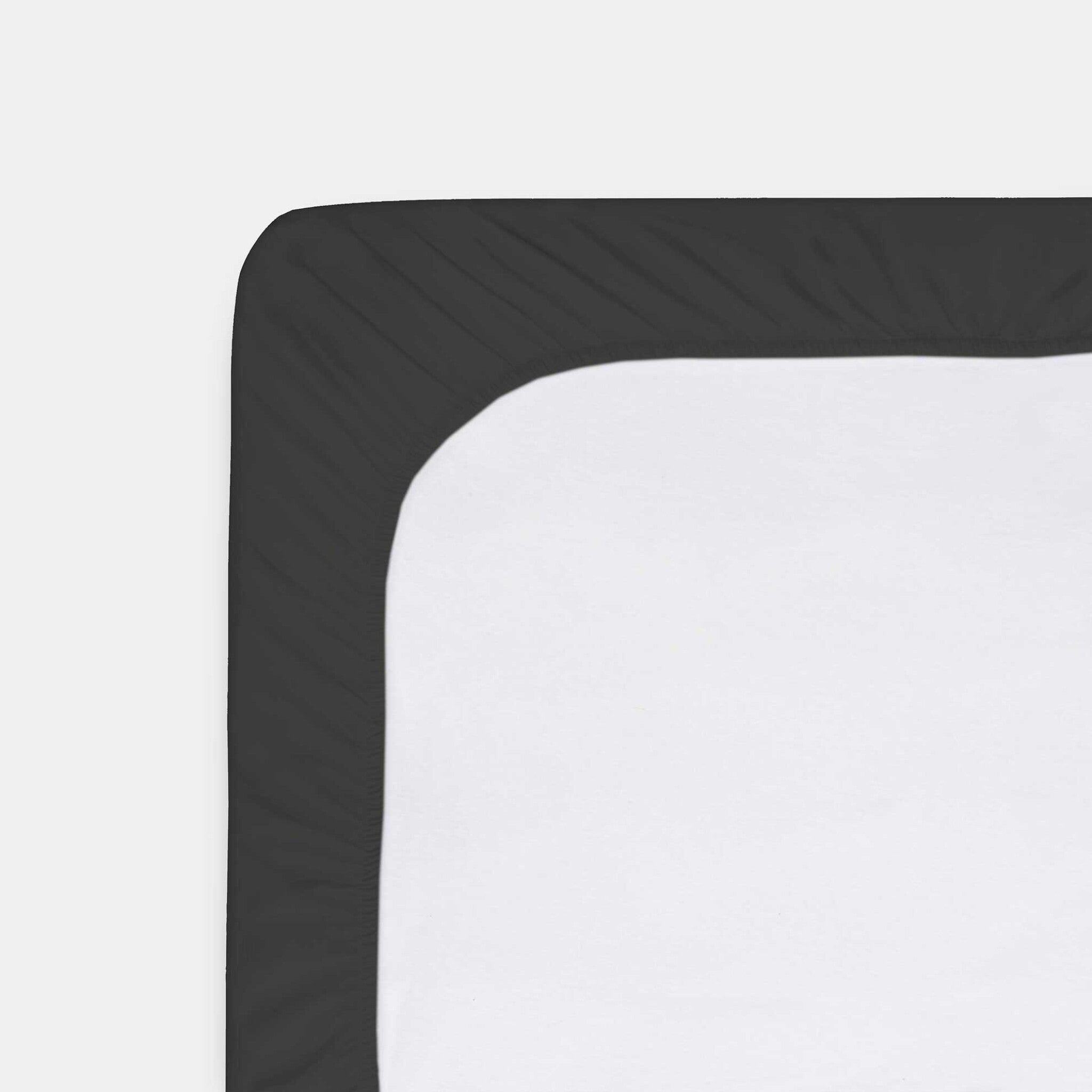 Hoeslaken Bed Basics Cotton Topper Antraciet