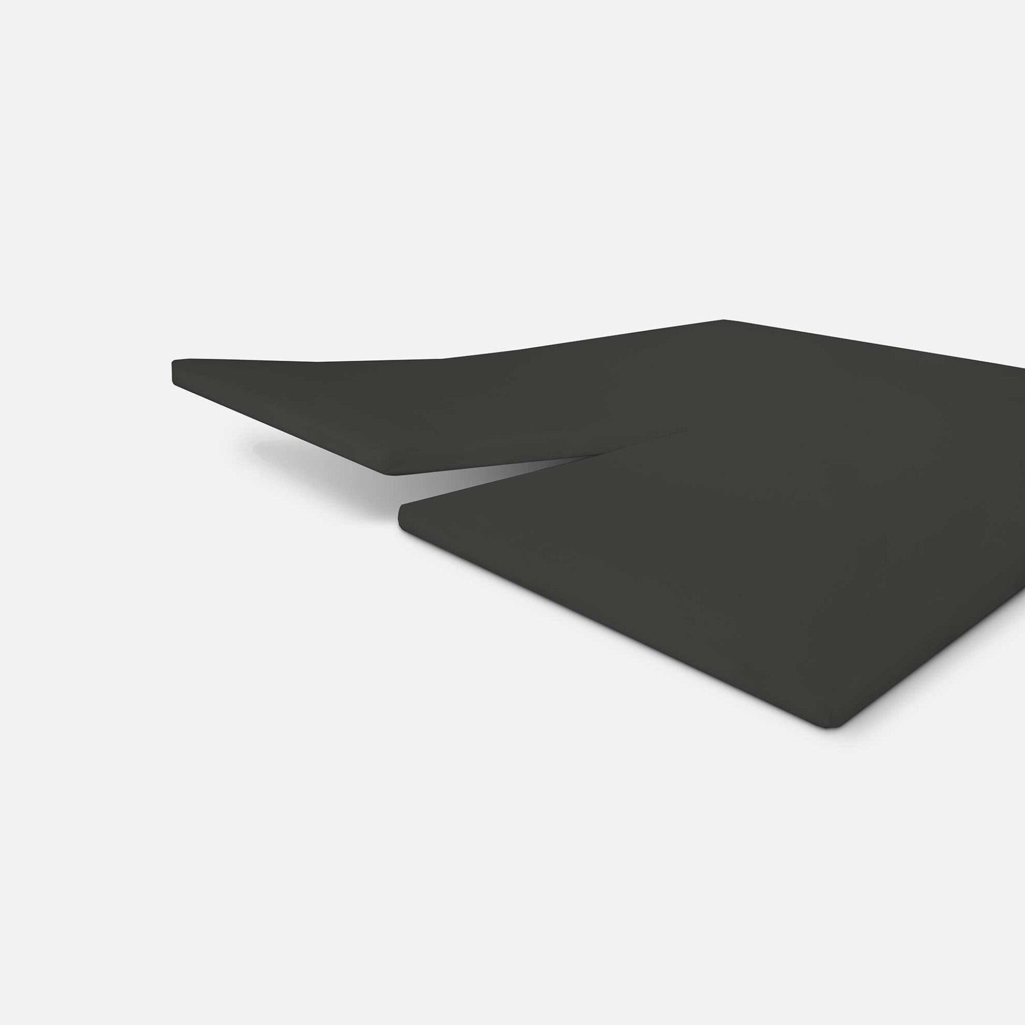 Hoeslaken Bed Basics Cotton Split-Topper Antraciet