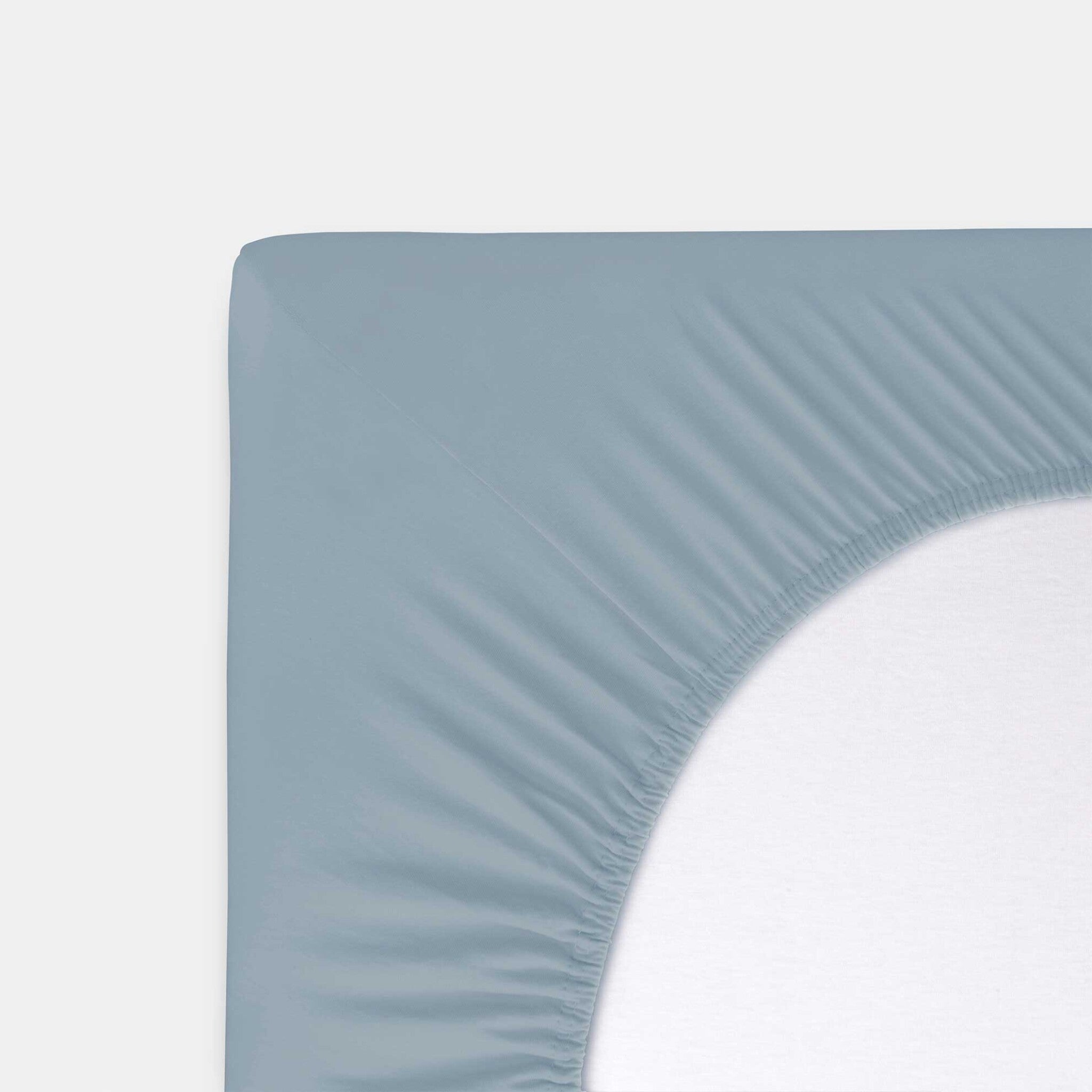 Hoeslaken Bed Basics Jersey Blauw
