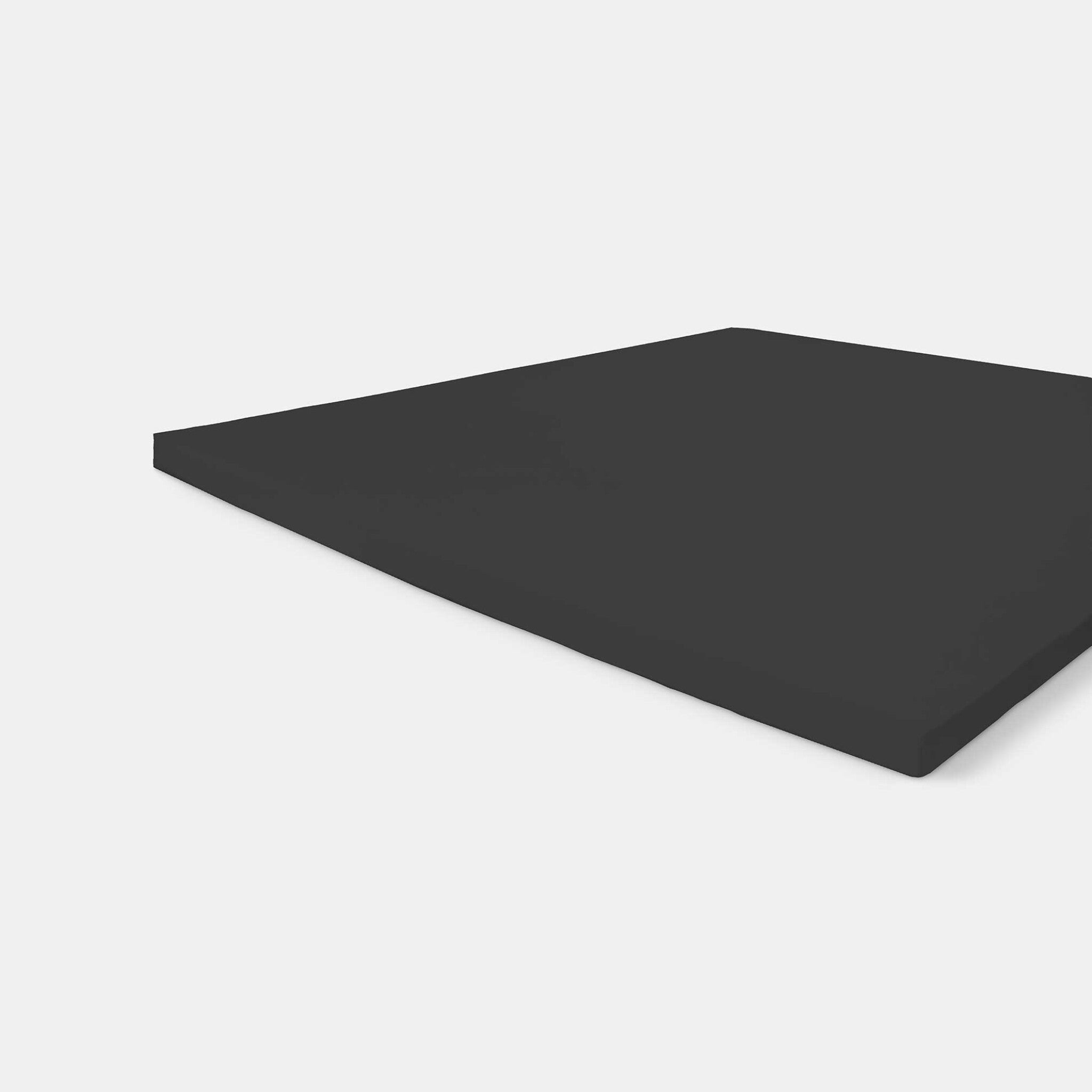 Hoeslaken Bed Basics Cotton Topper Antraciet