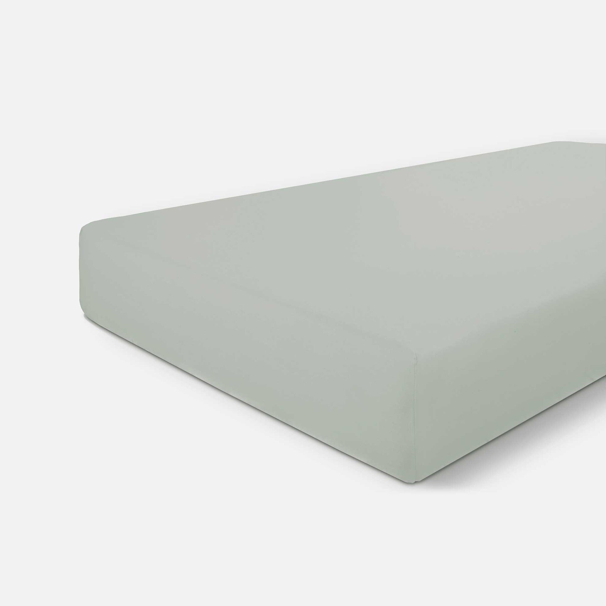Hoeslaken Bed Basics Cotton Grijsgroen