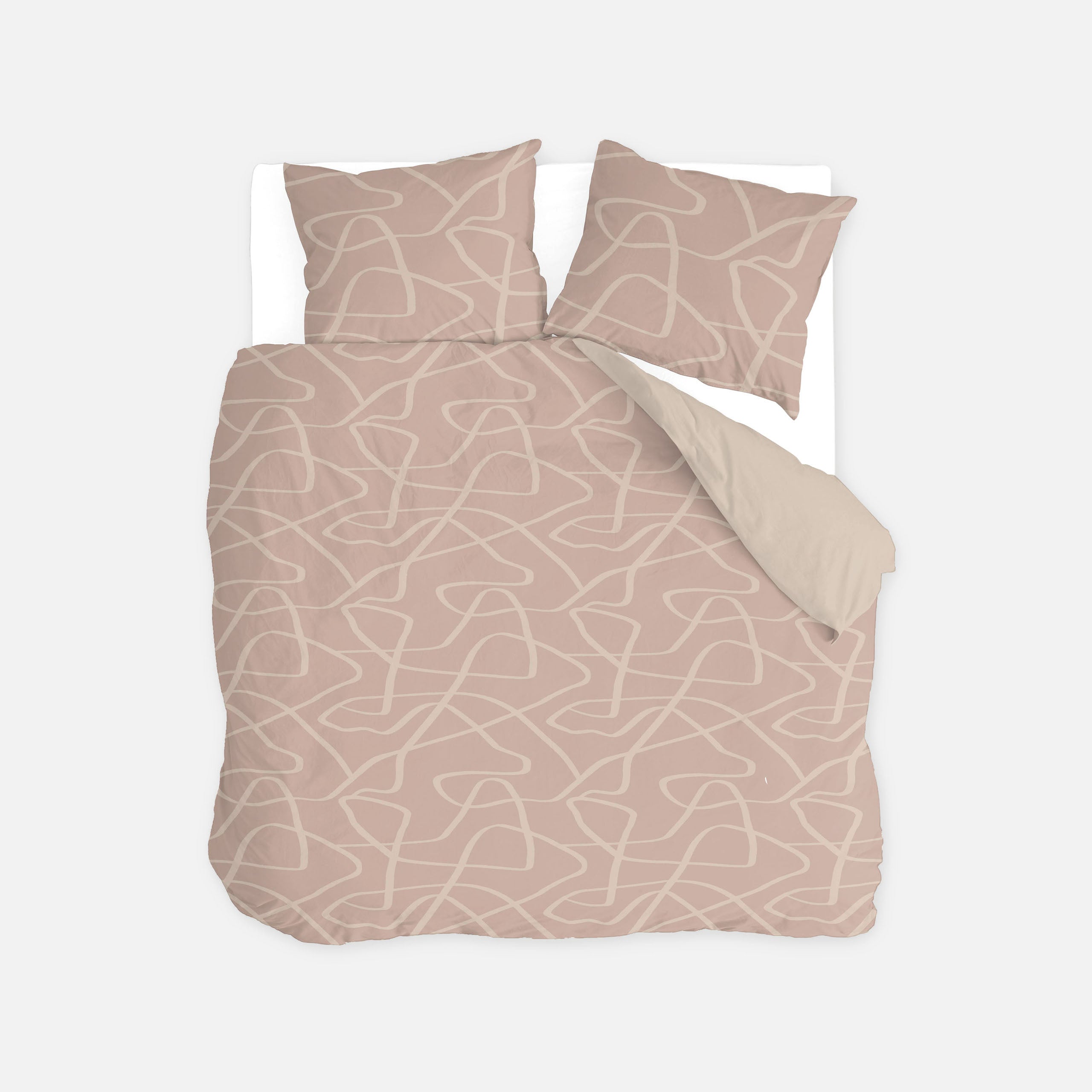 Dekbedovertrek Fluid Shapes Roze