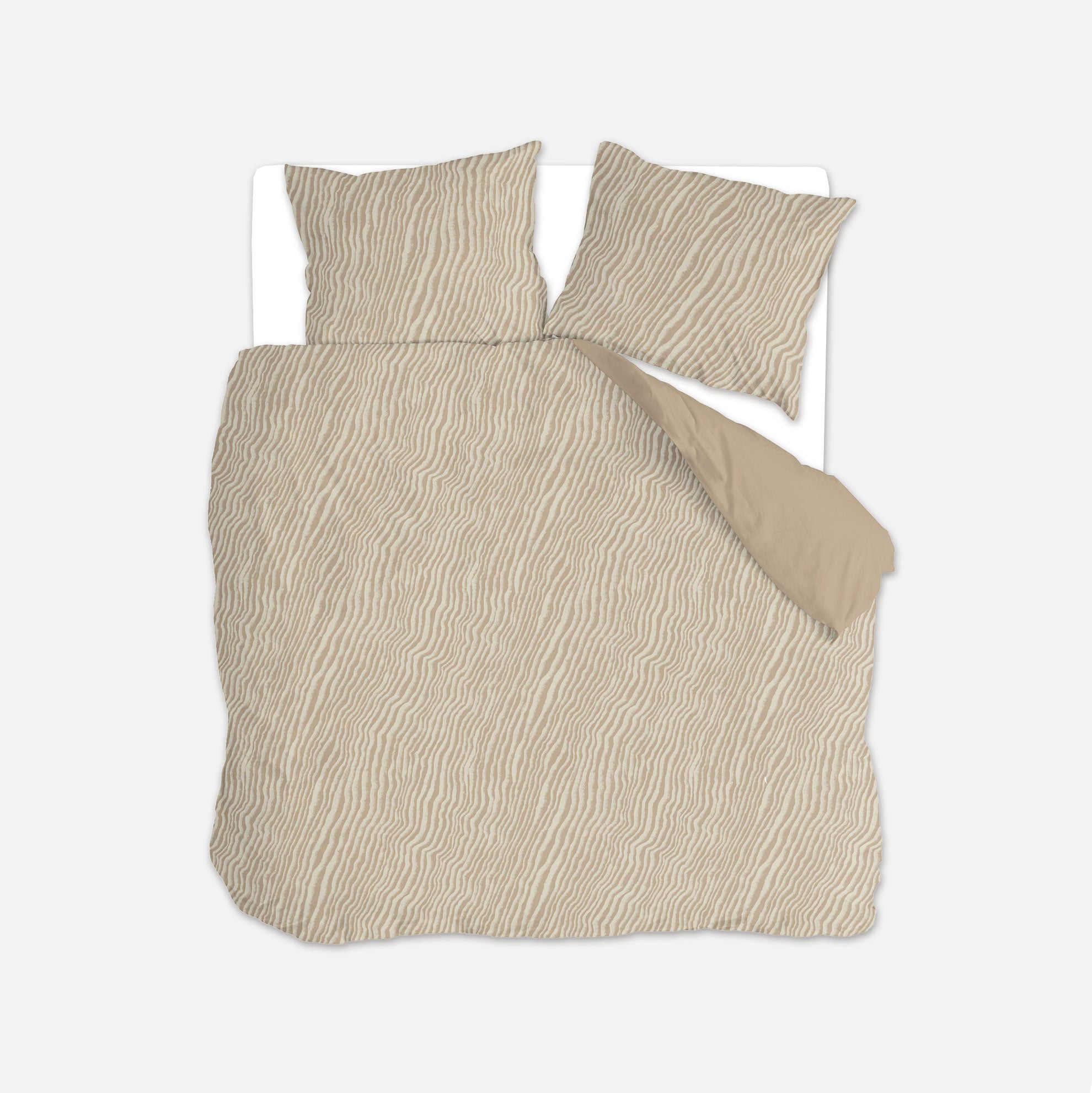 Dekbedovertrek Sandy Lines Beige