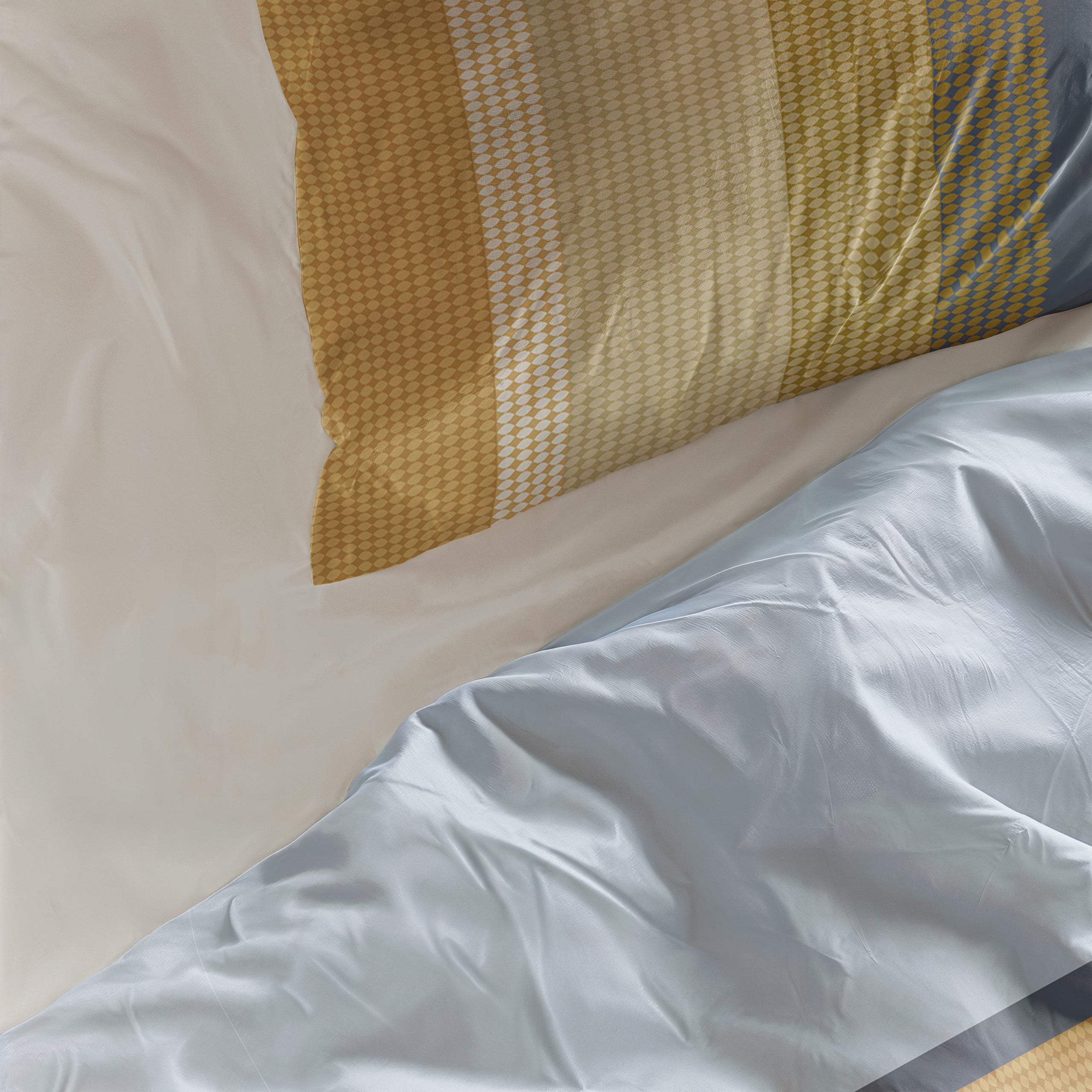 Dekbedovertrek Golden Stripes Okergeel