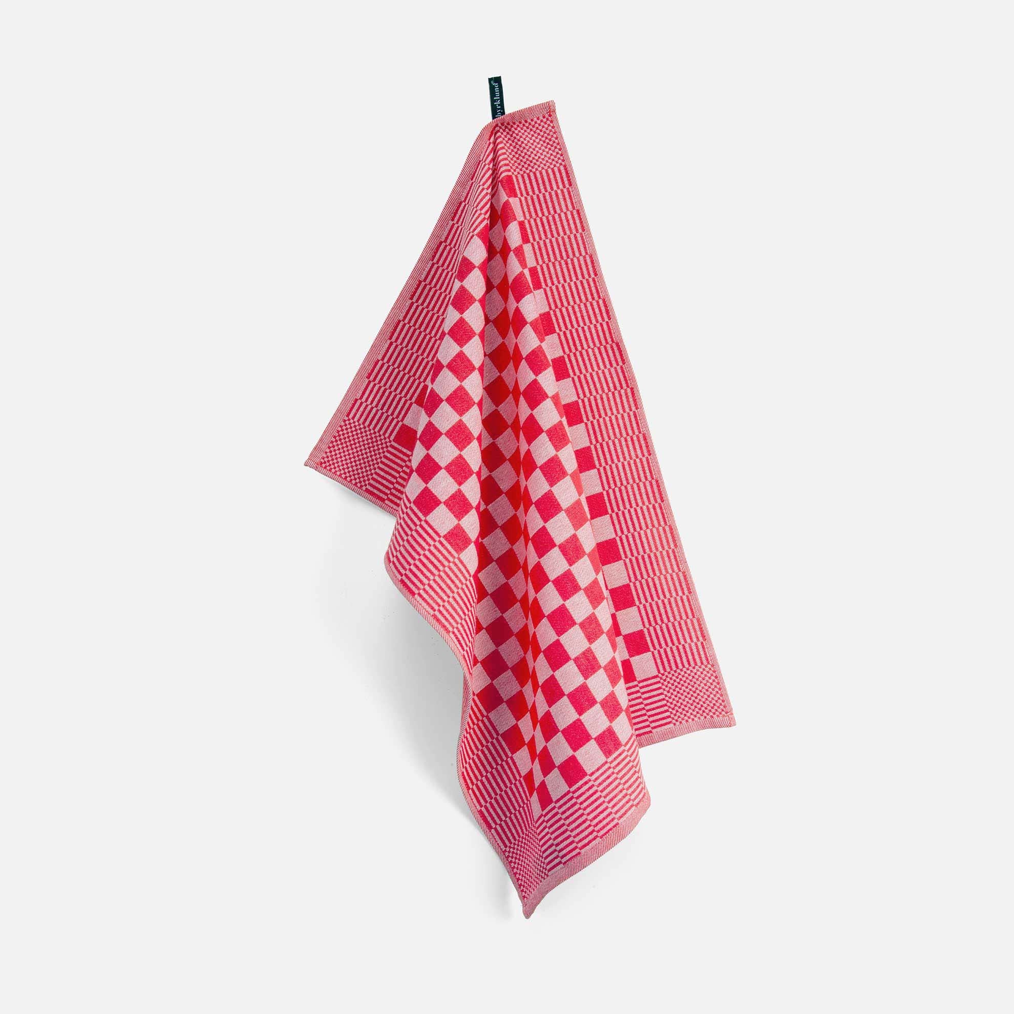 Theedoek Clean & Tidy Rood 6x 50x70