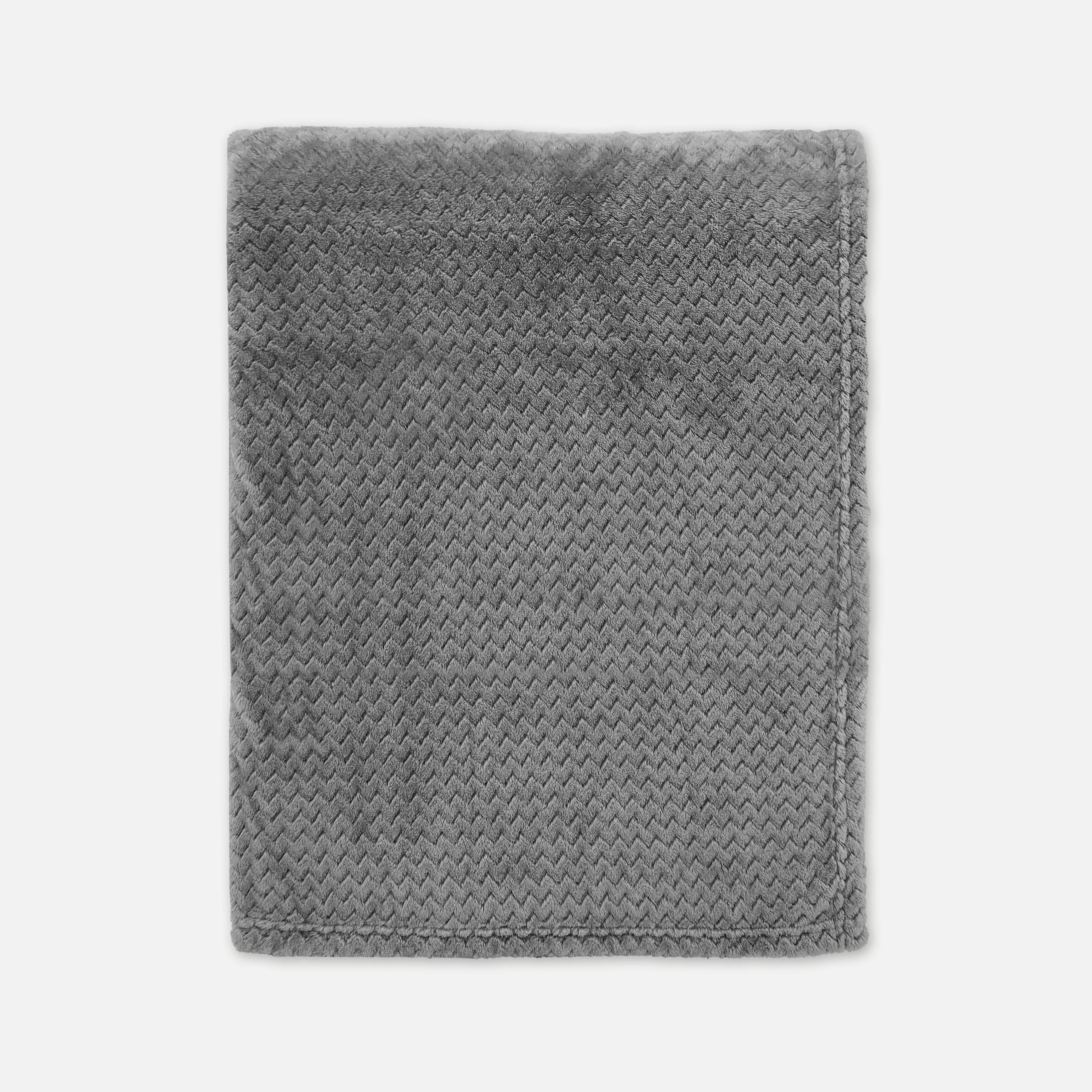 Plaid V-Bone Antraciet