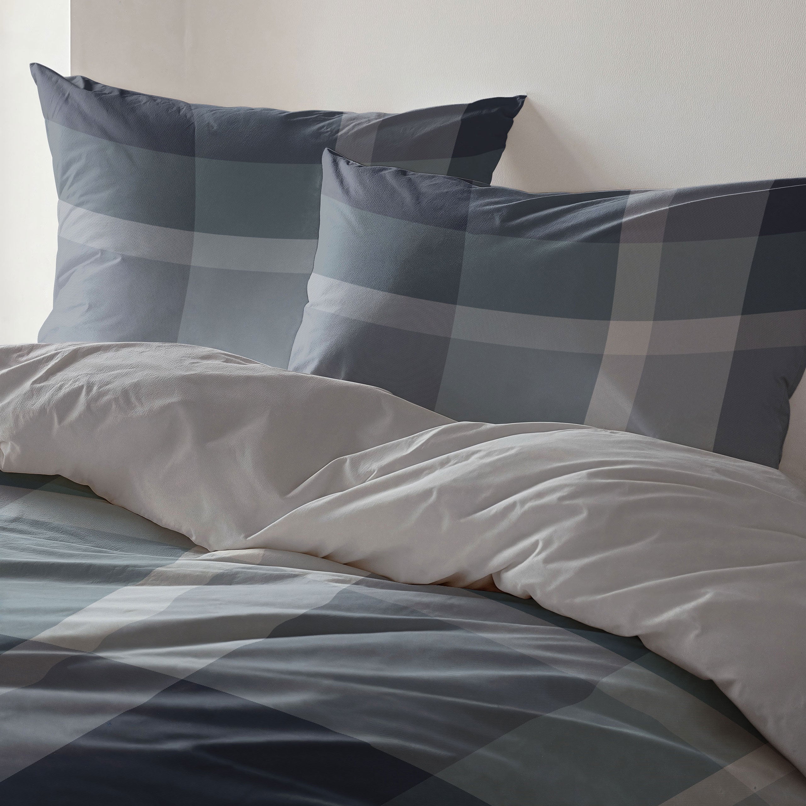 Dekbedovertrek Preppy Squares Blauw