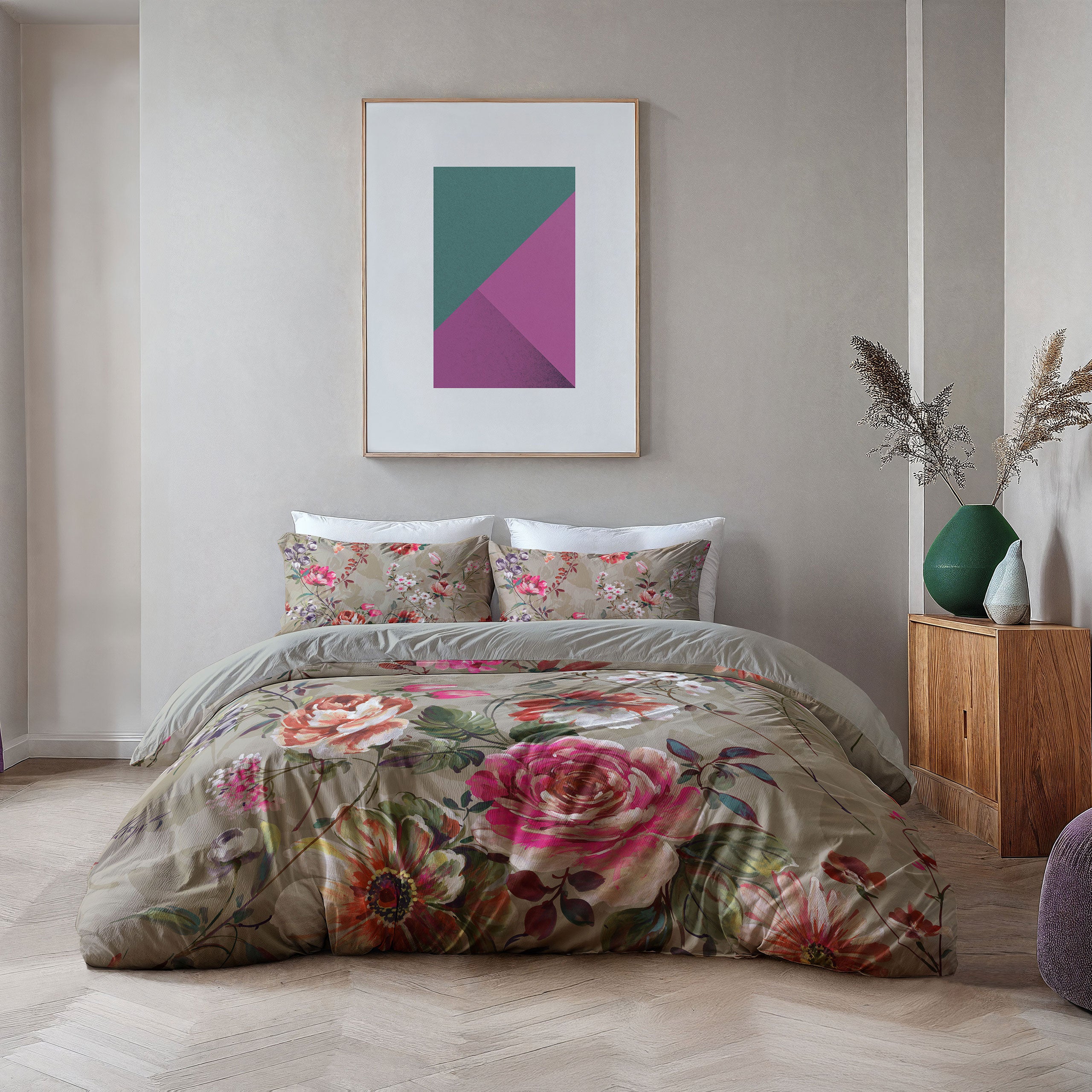 Dekbedovertrek Rosy Hues Multicolor