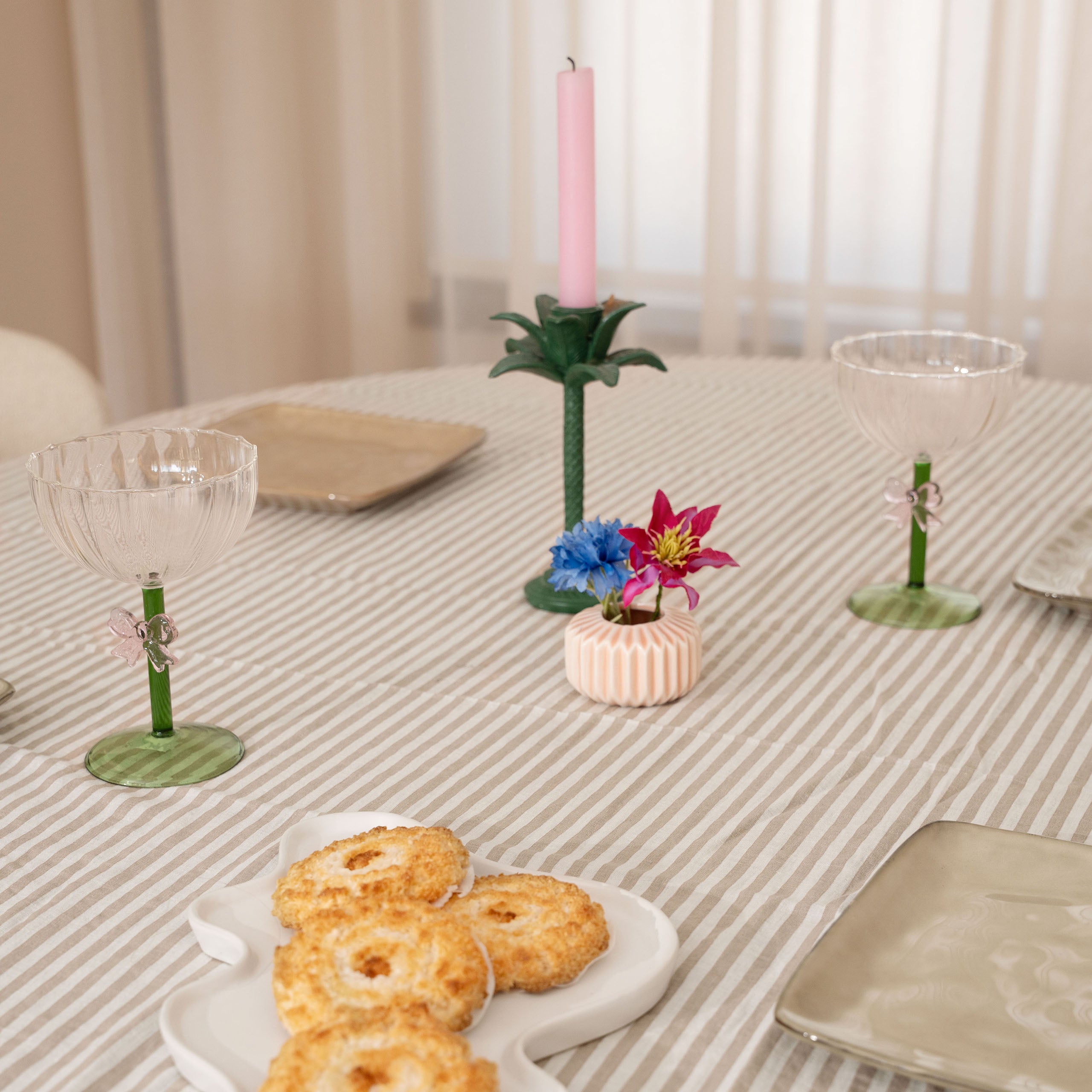 Tafelkleed Refined Lines Naturel