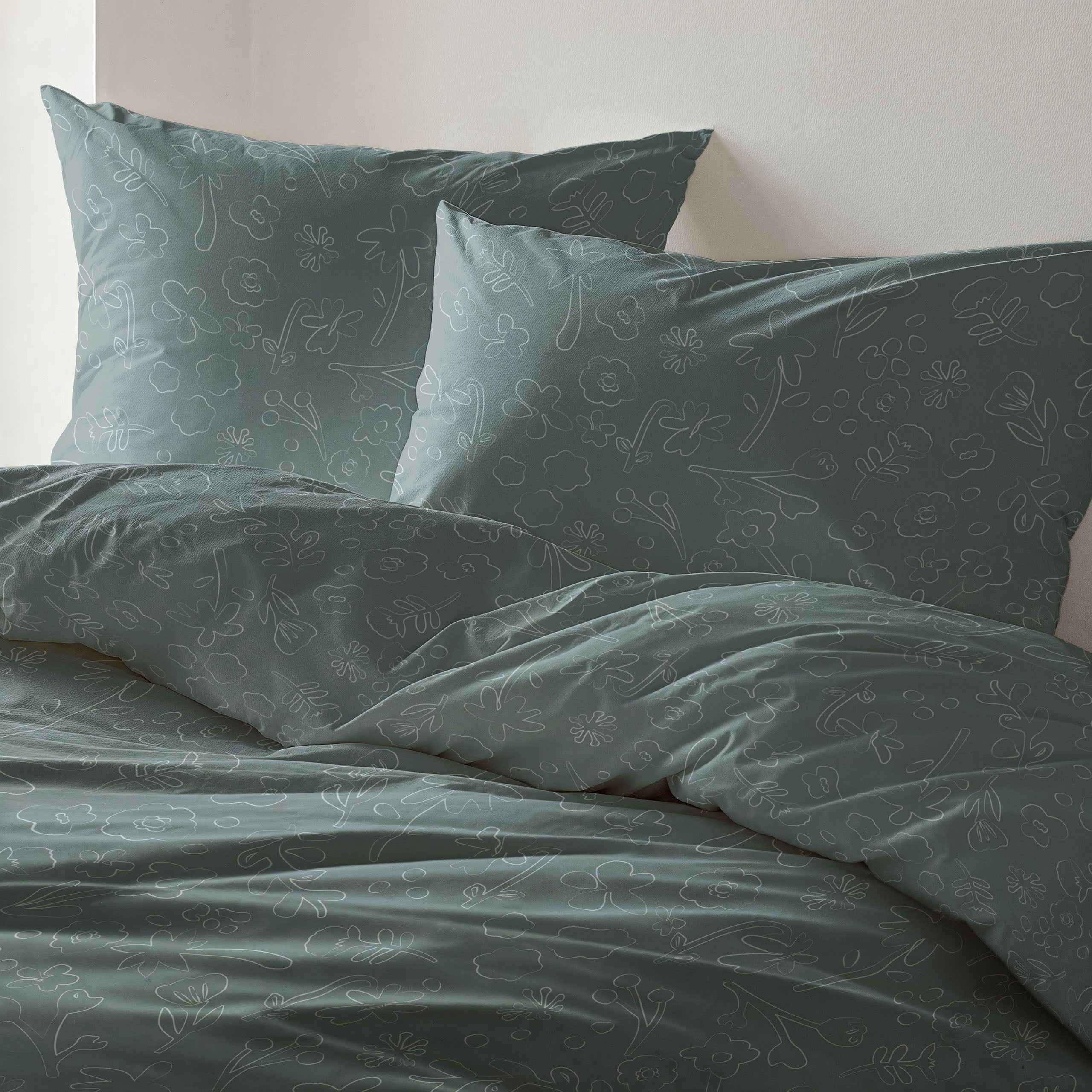 Dekbedovertrek Vedor Grijsblauw