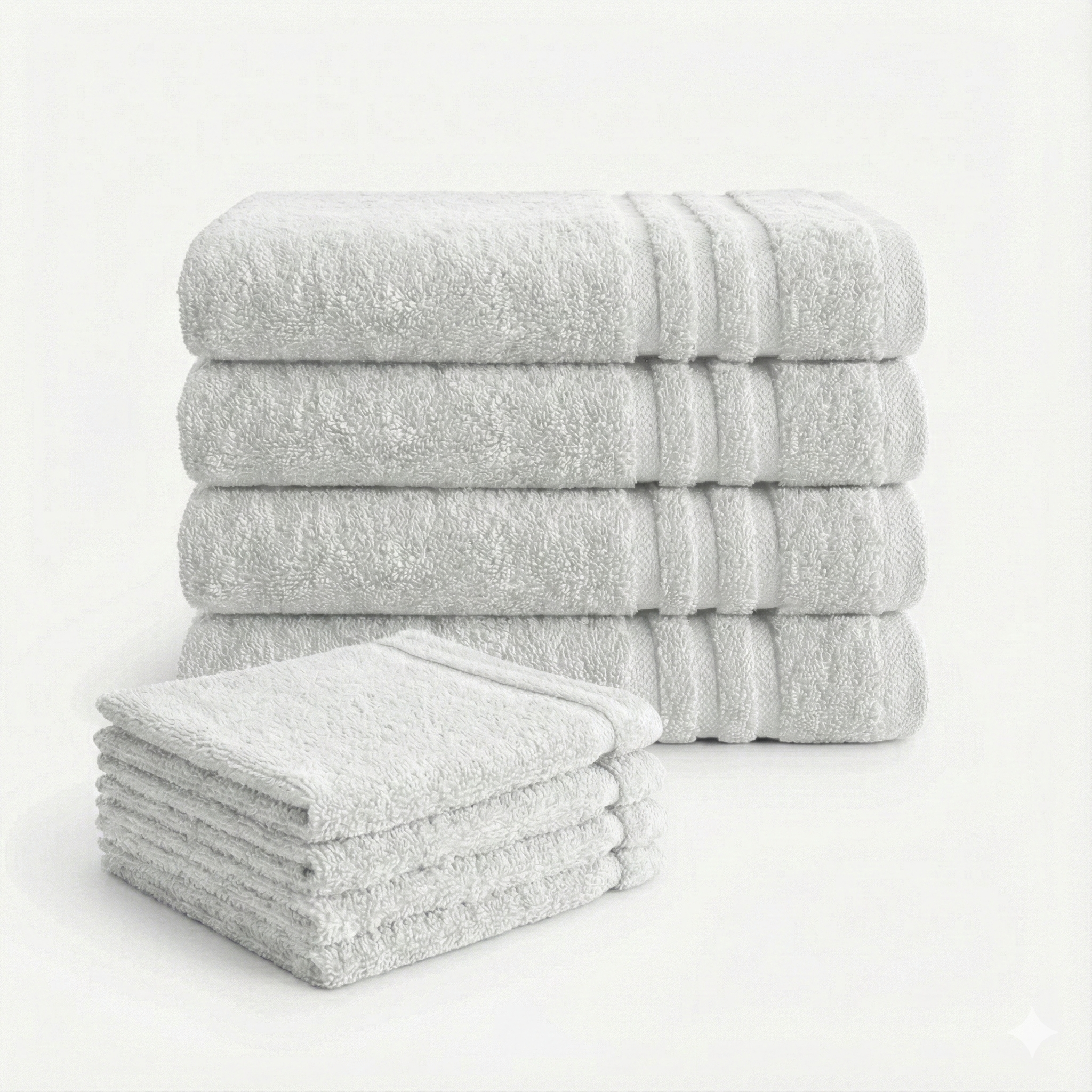 Badlaken + washand Bath Basics | Bundel