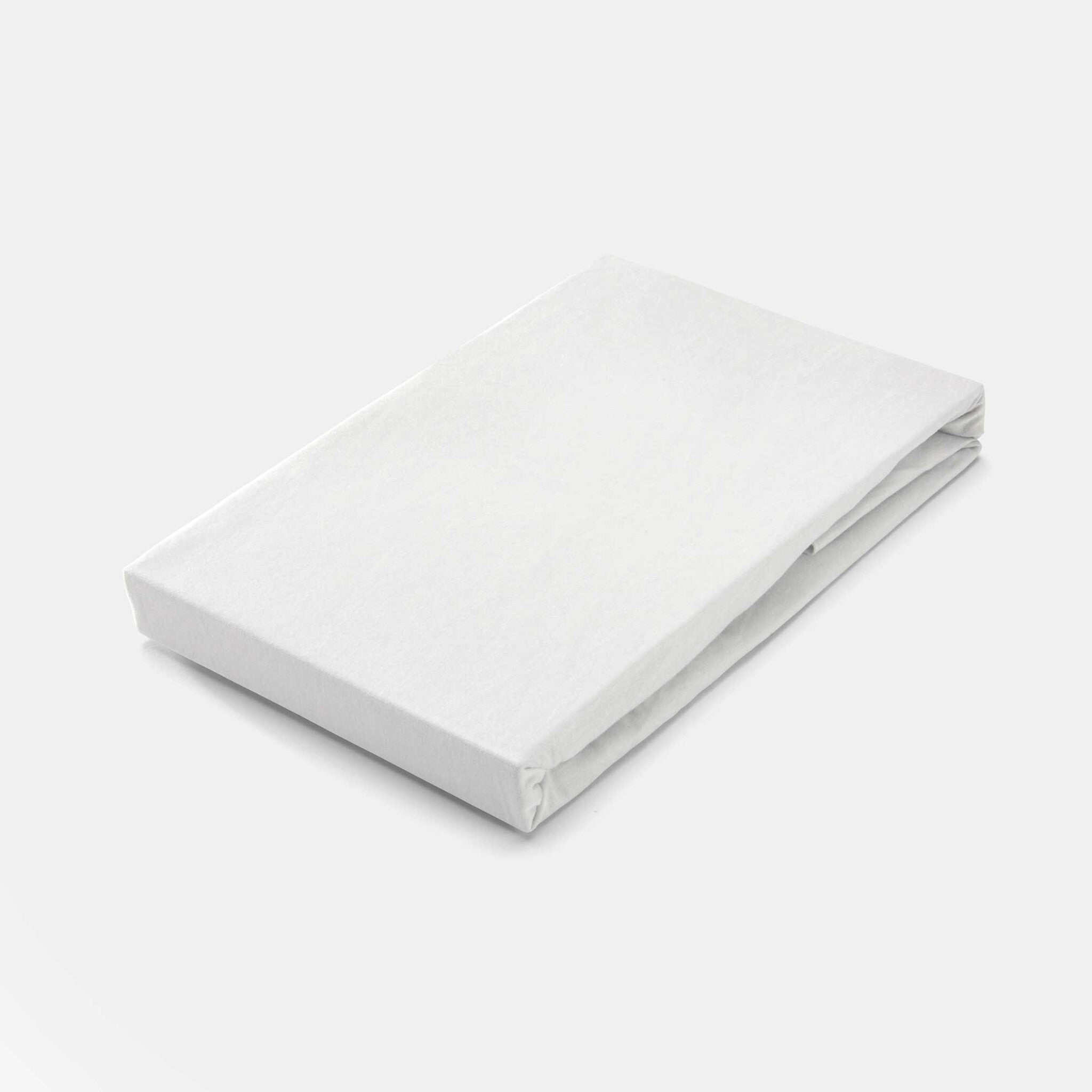 Hoeslaken Bed Basics Jersey Wit