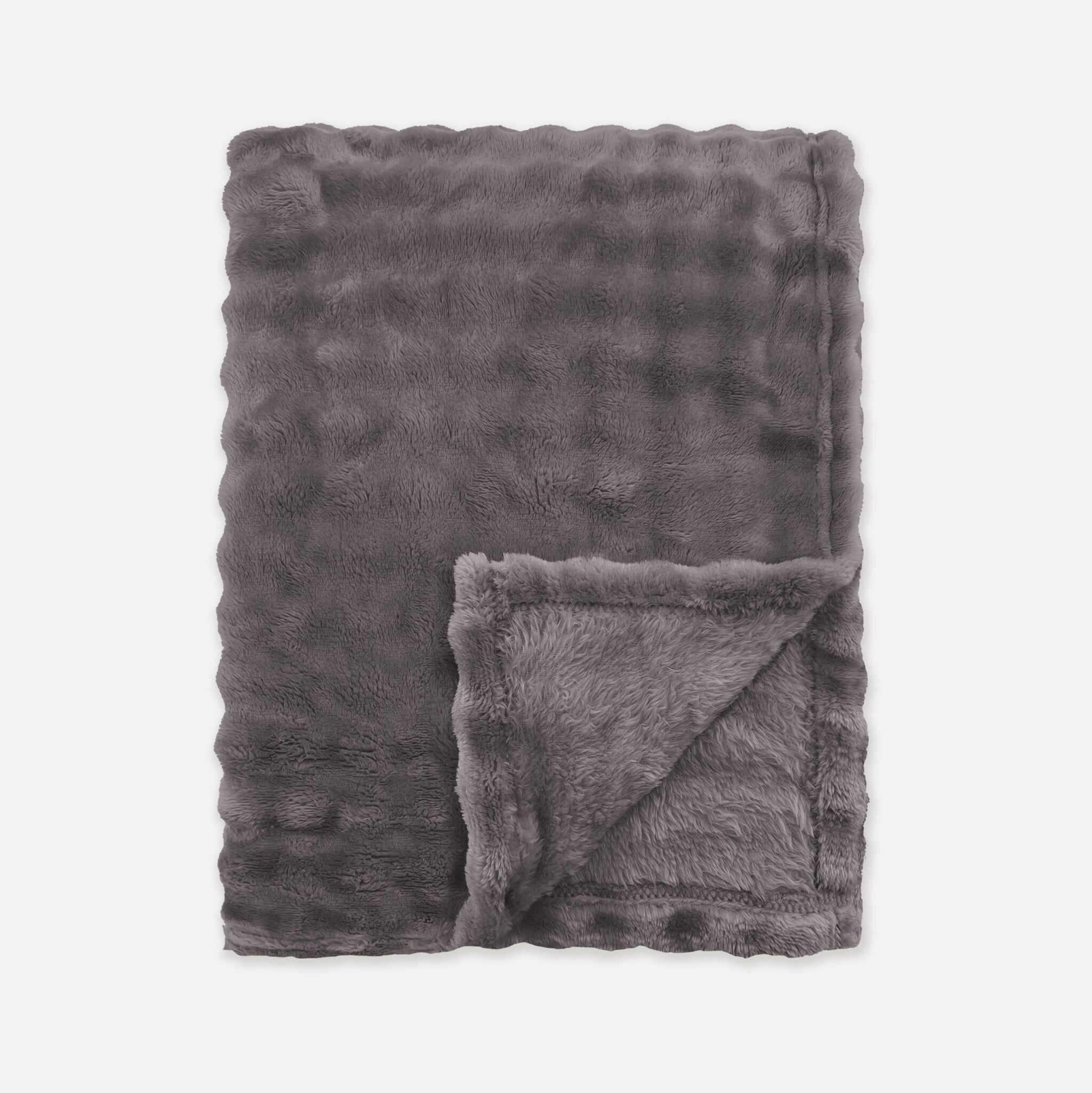 Plaid Ribbed Comfort Antraciet