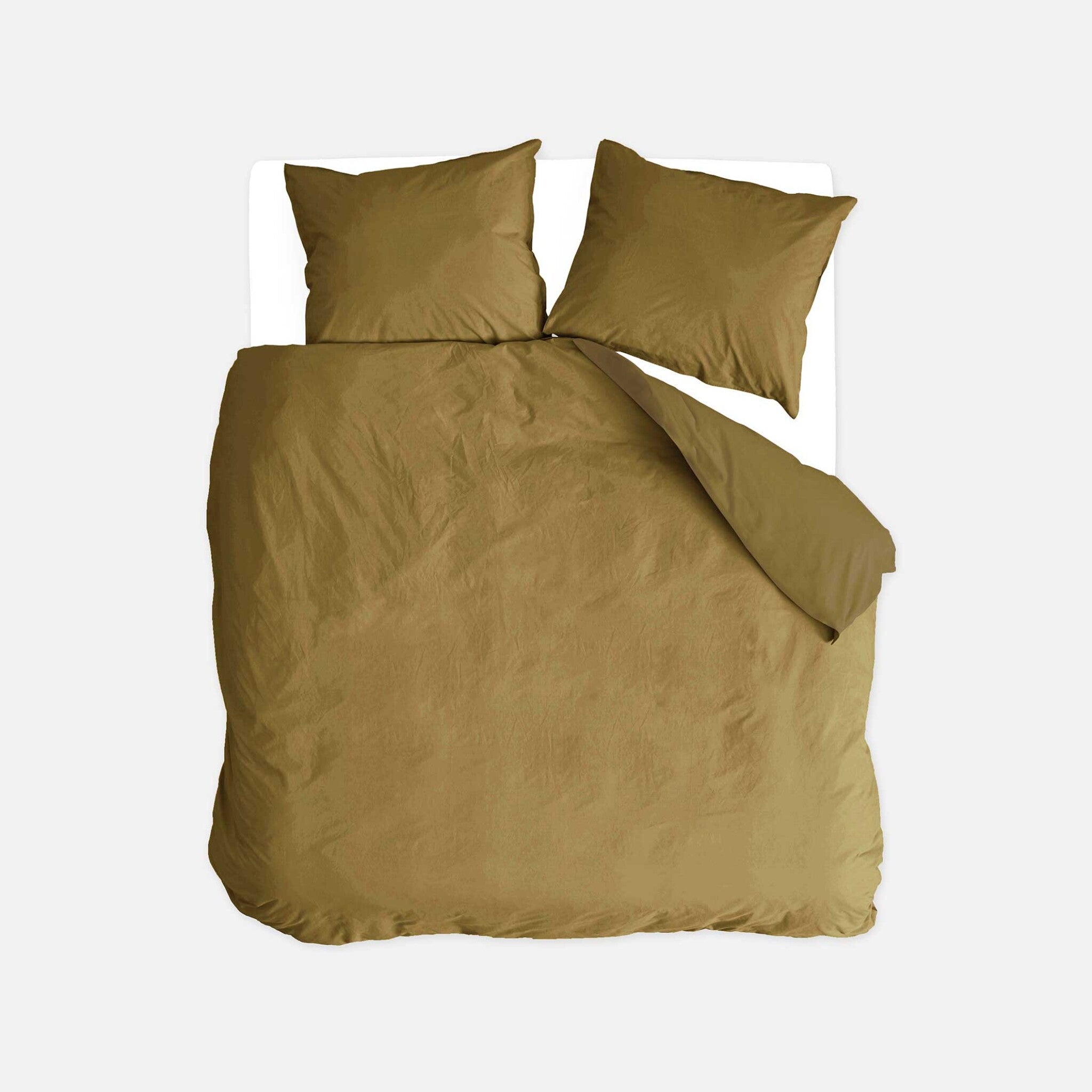Dekbedovertrek Go Velvet Honing Mosterd