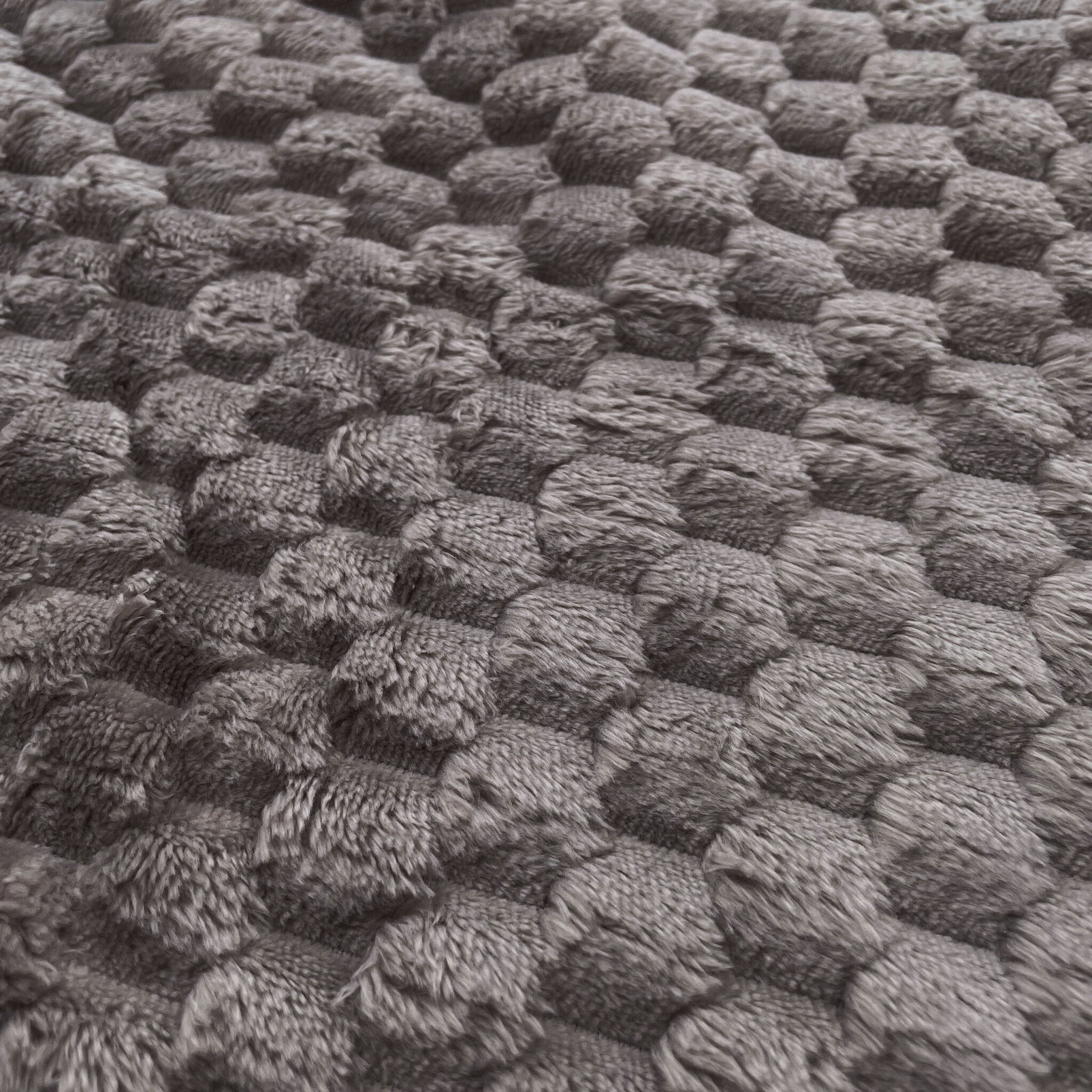 Plaid Fluffy Dots Antraciet