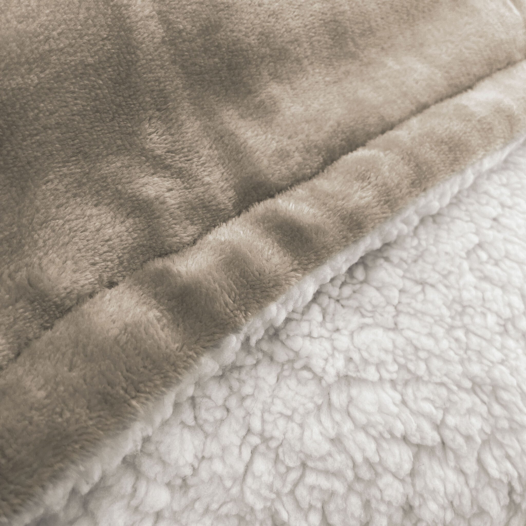 Plaid Snowy Hug Taupe