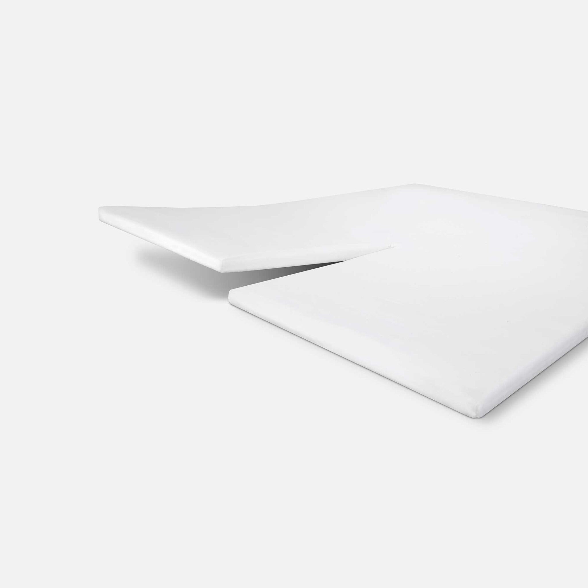 Hoeslaken Bed Basics Cotton Split-Topper Wit