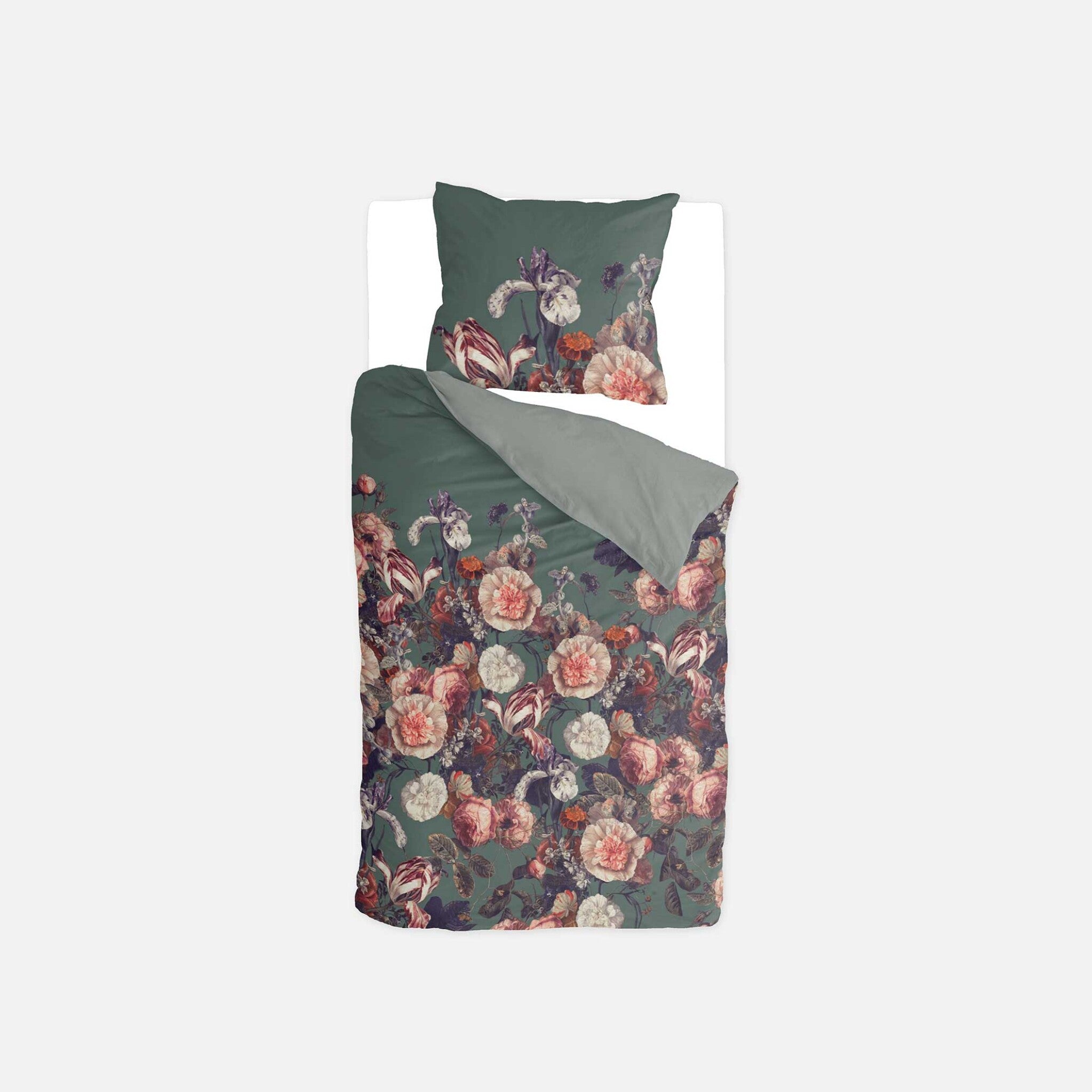 Dekbedovertrek Flower Bomb Groen