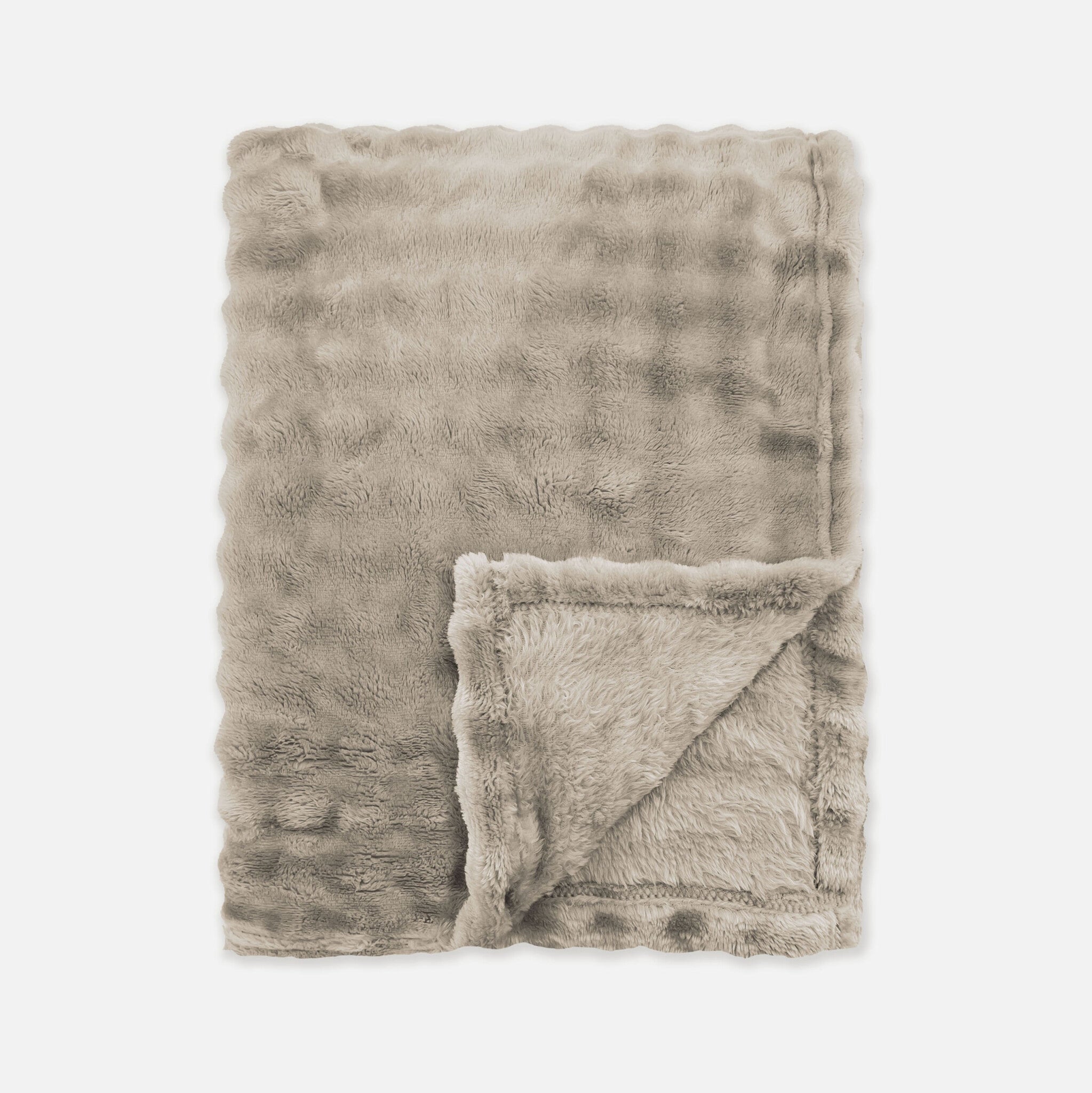 Plaid Ribbed Comfort Taupe