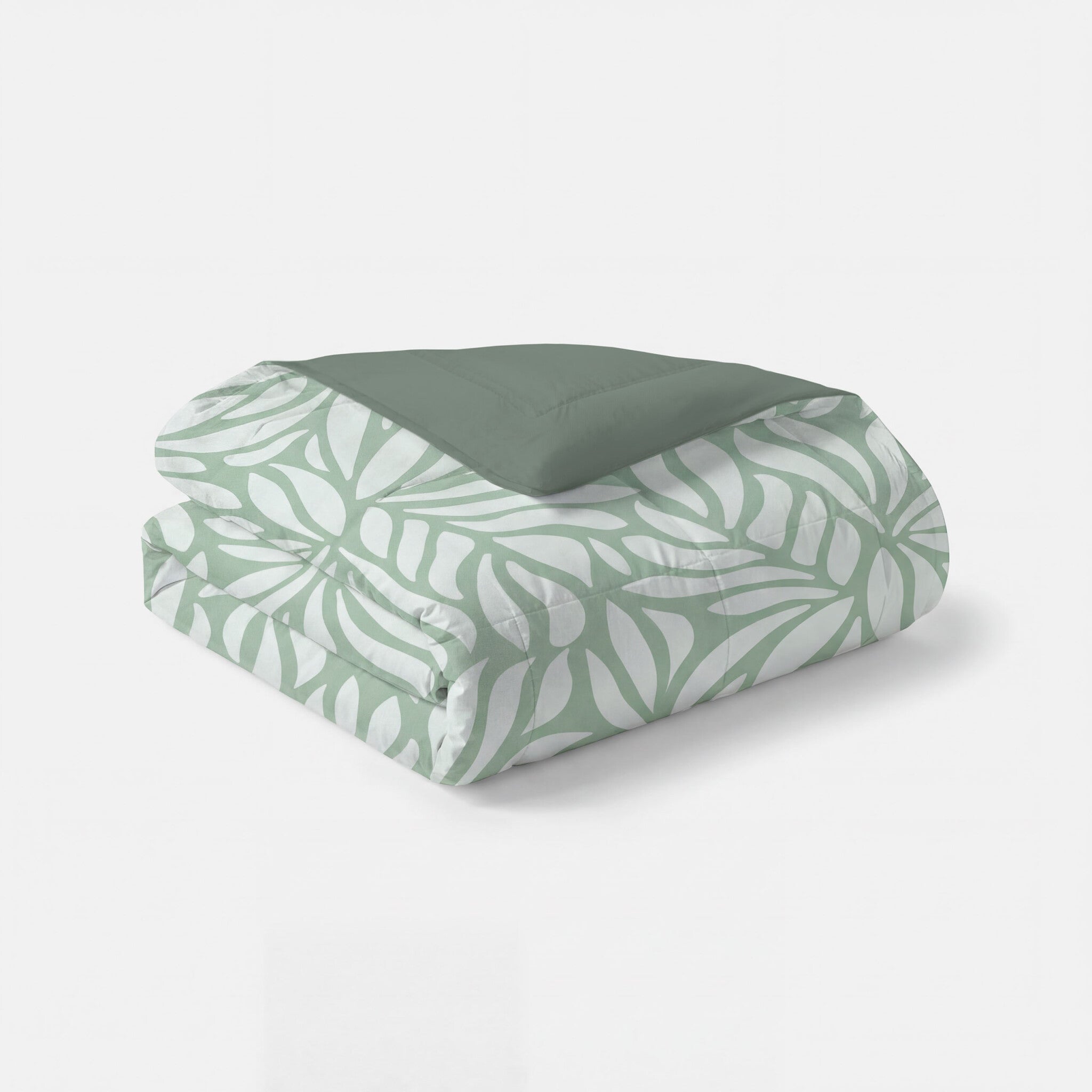 Byrklund - Dekbed Clean Leaves - Groen