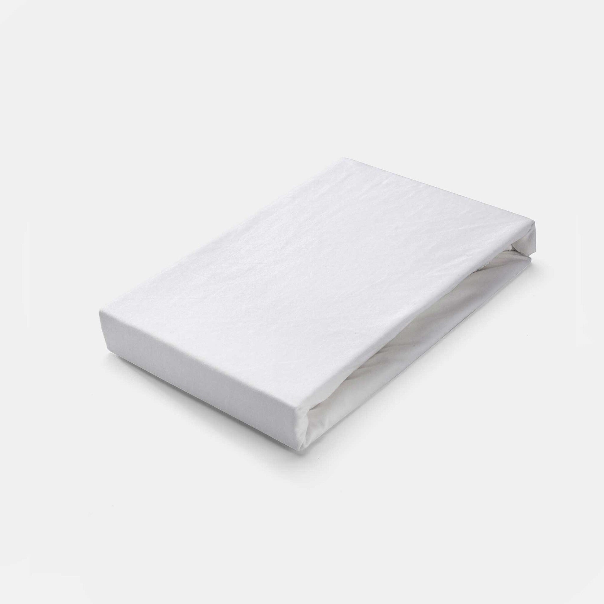 Hoeslaken Bed Basics Cotton Topper Wit