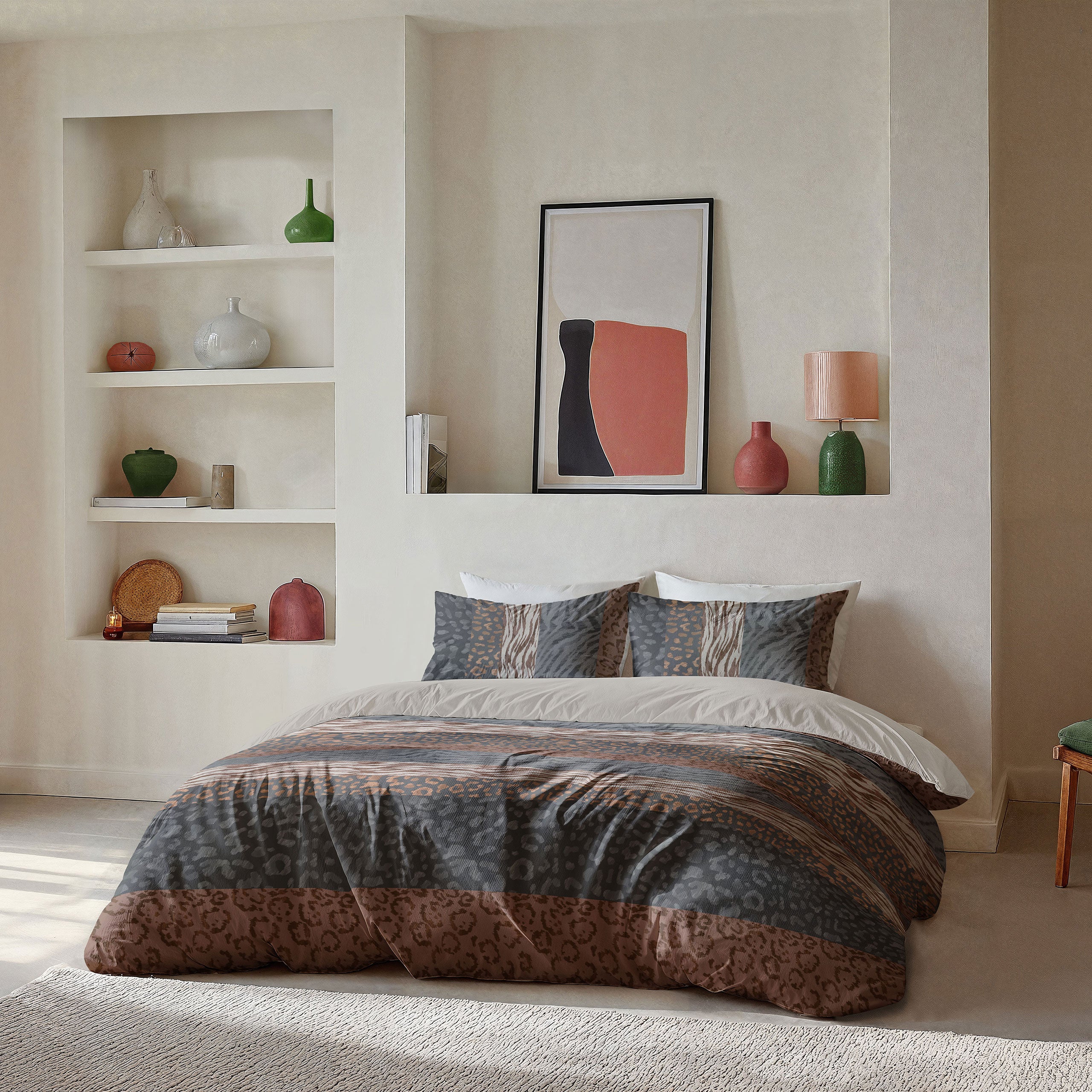 Dekbedovertrek Animal Stripes Beige