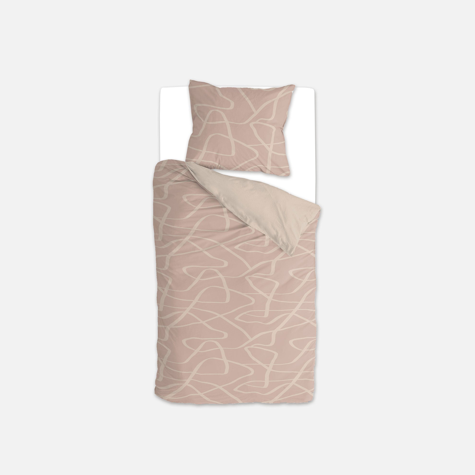 Dekbedovertrek Fluid Shapes Roze