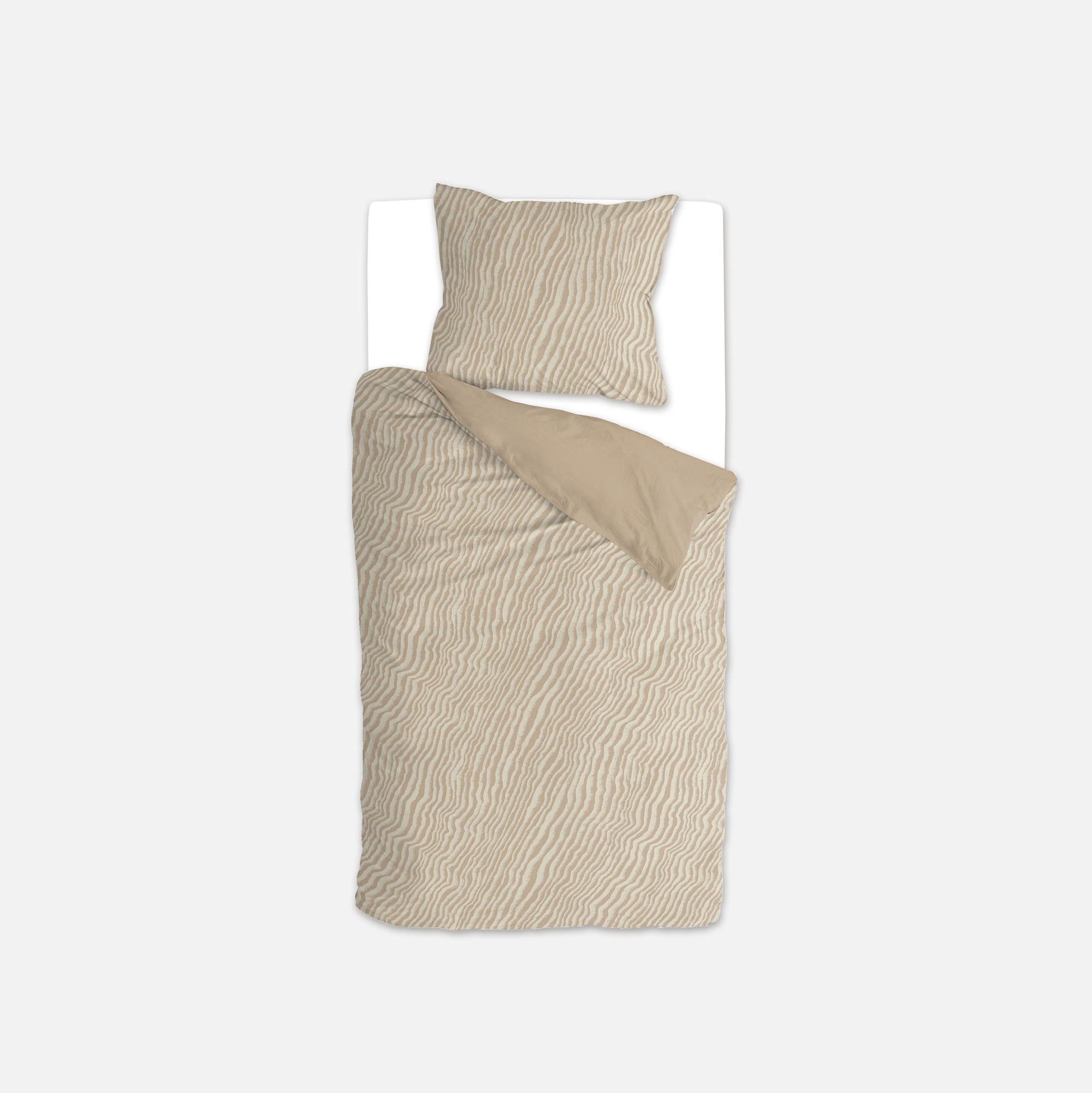 Dekbedovertrek Sandy Lines Beige