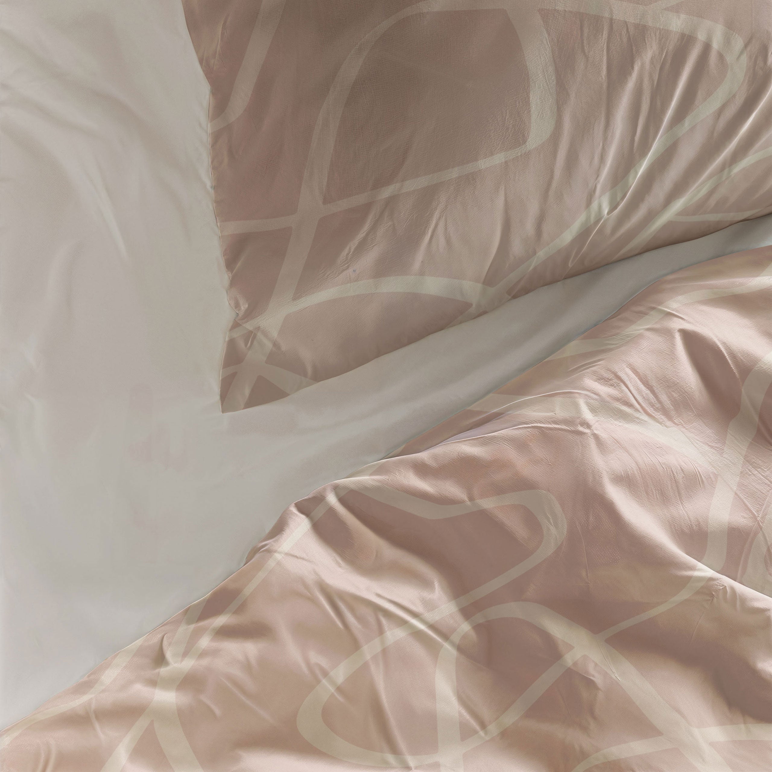 Dekbedovertrek Fluid Shapes Roze