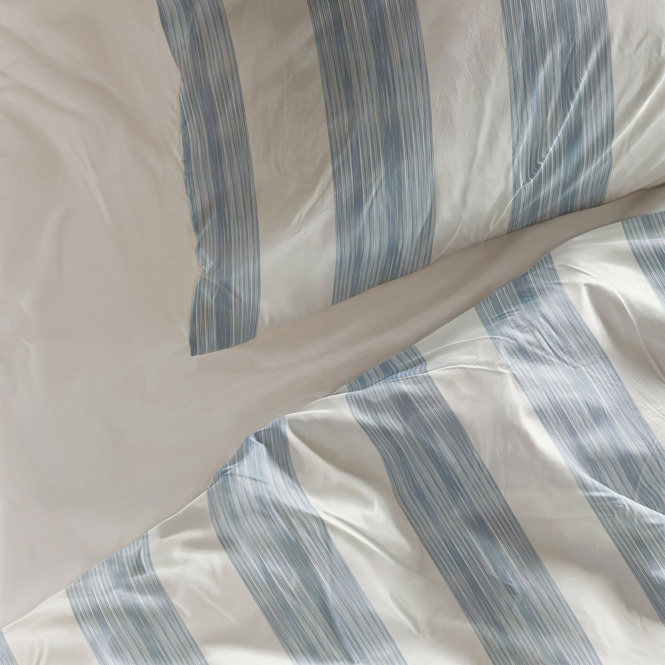 Dekbedovertrek Ocean Stripes Wit / Blauw