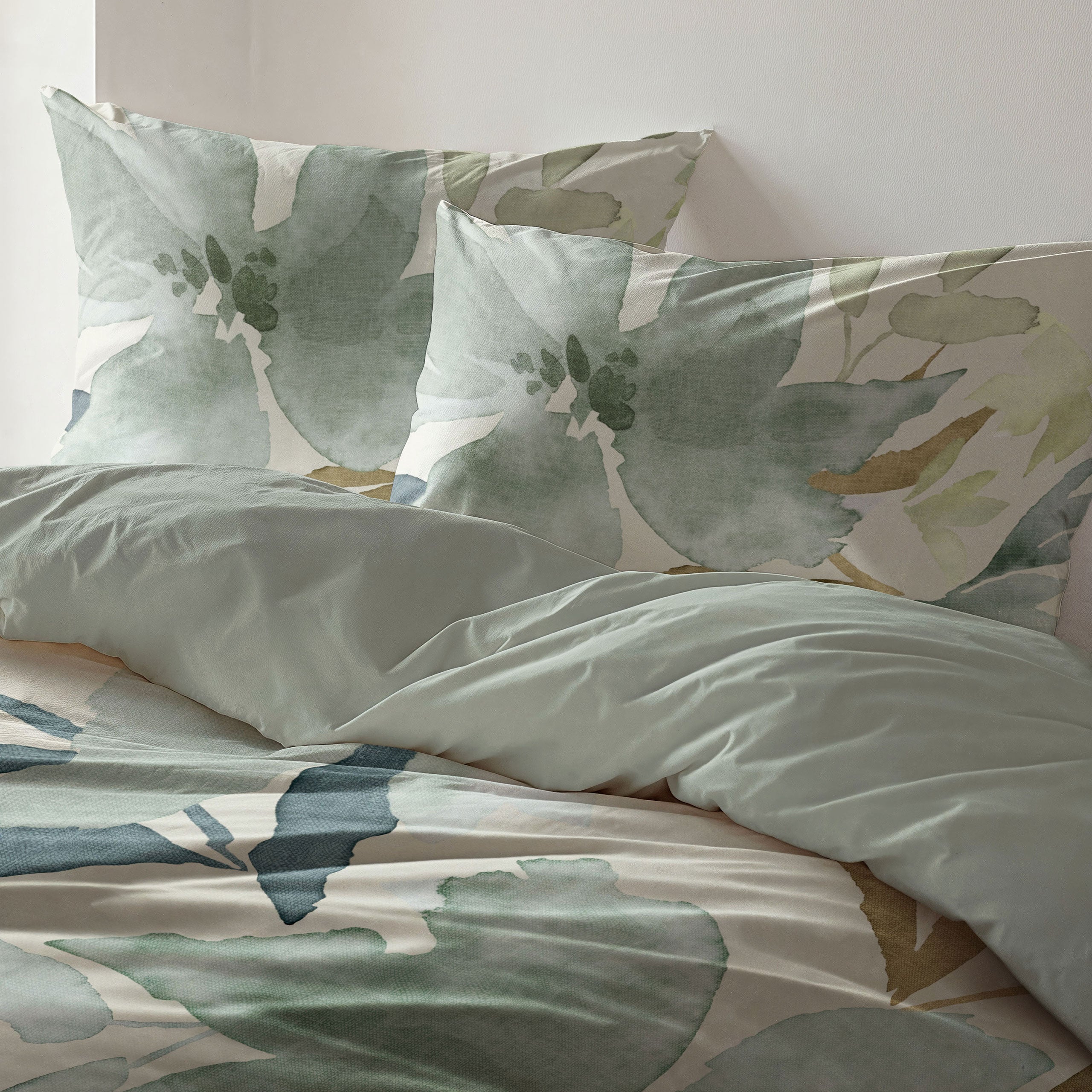 Dekbedovertrek Painted Blooms Groen