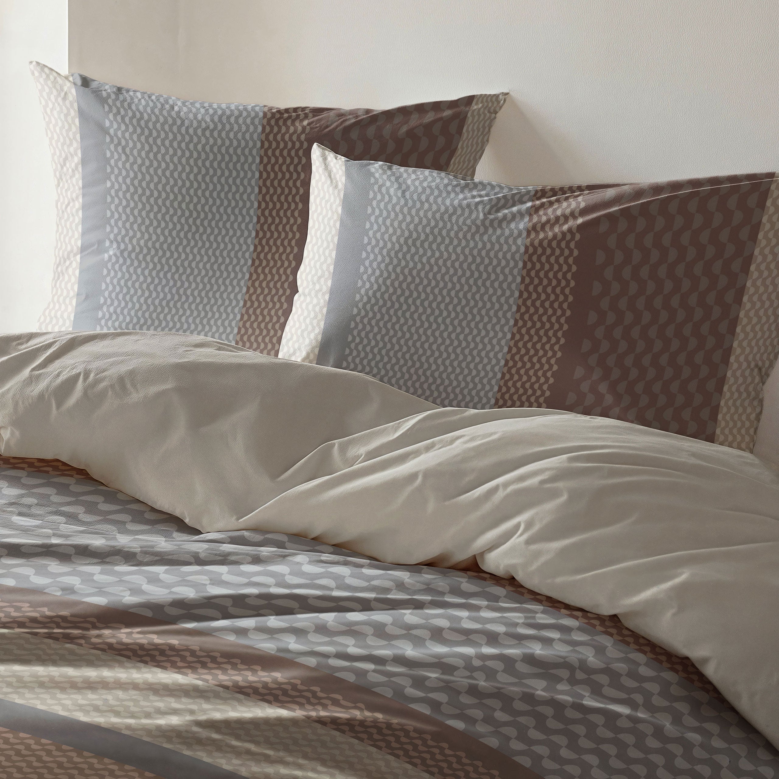 Dekbedovertrek Striped Chic Taupe