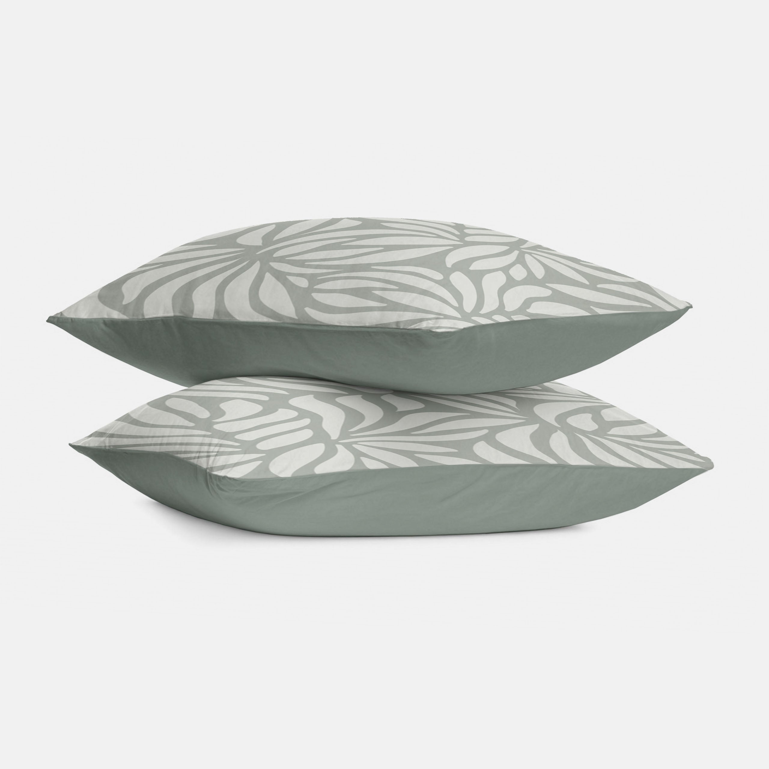 Byrklund - Kussensloop Clean Leaves - Groen