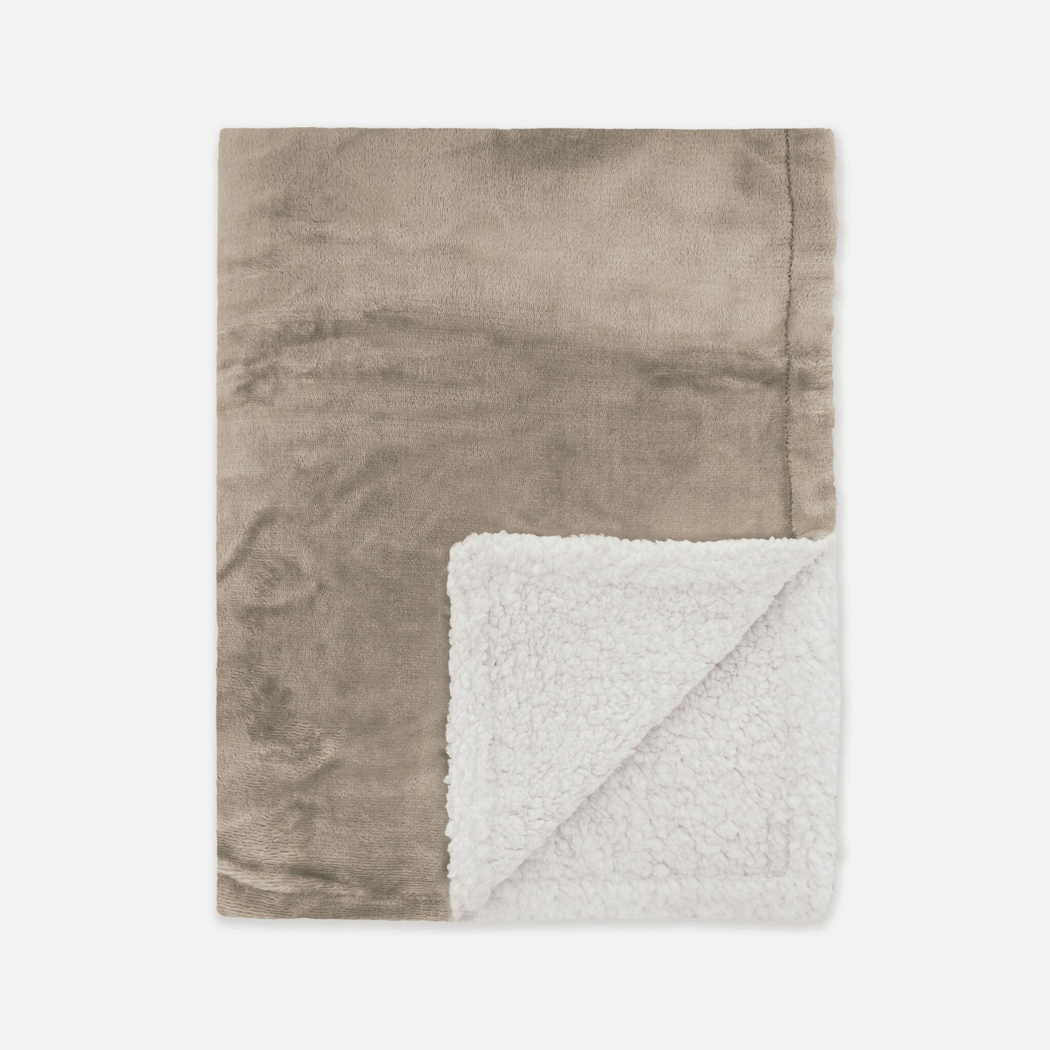 Plaid Snowy Hug Taupe